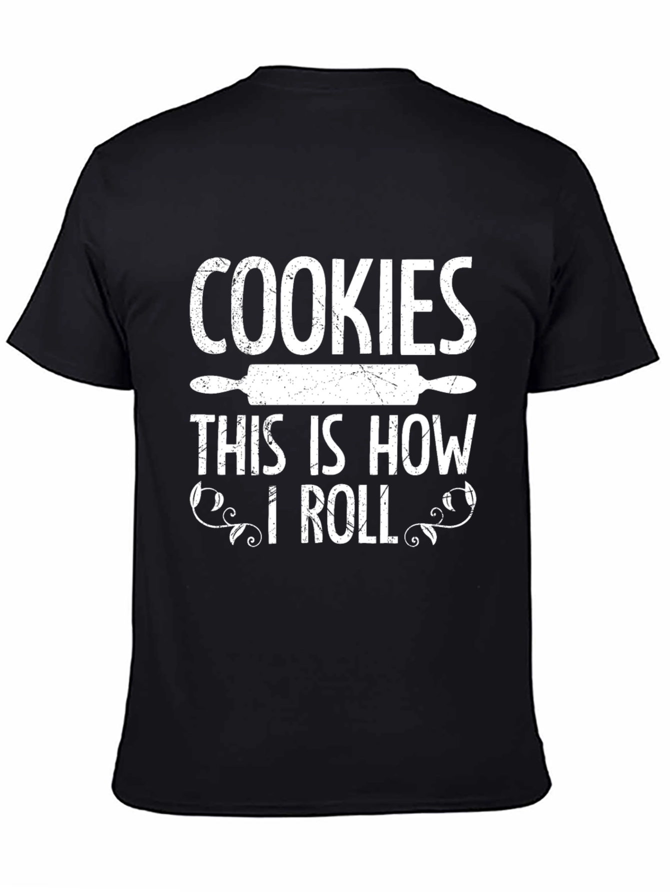 Cookies This is How I Roll Black T-Shirt