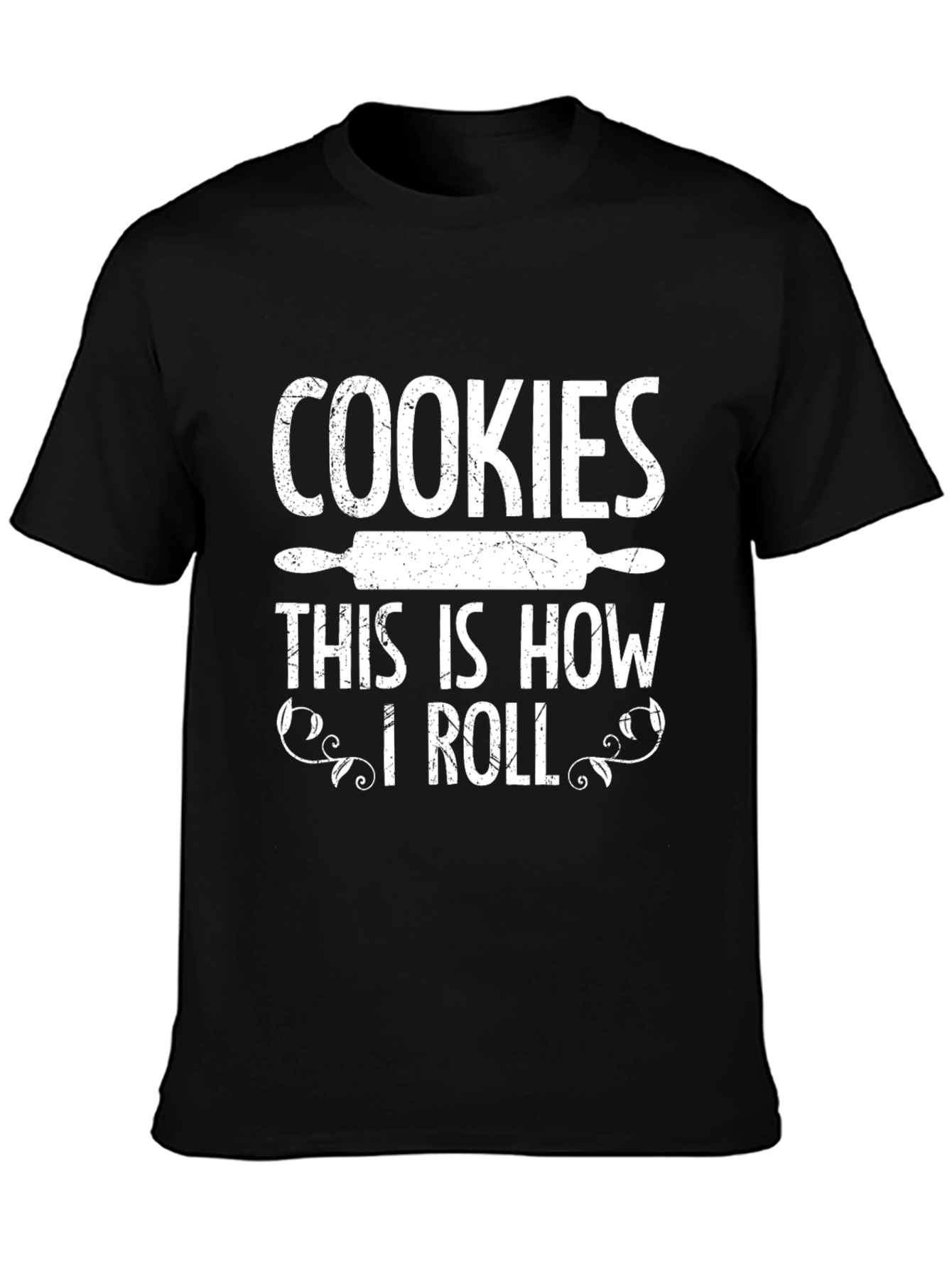 Cookies This is How I Roll Black T-Shirt