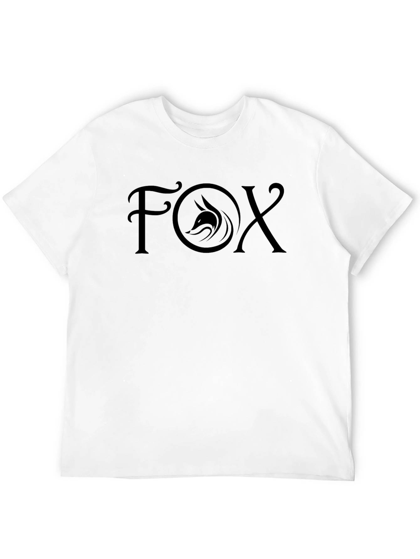 Fox Graphic Tee - Stylish Black T-Shirt