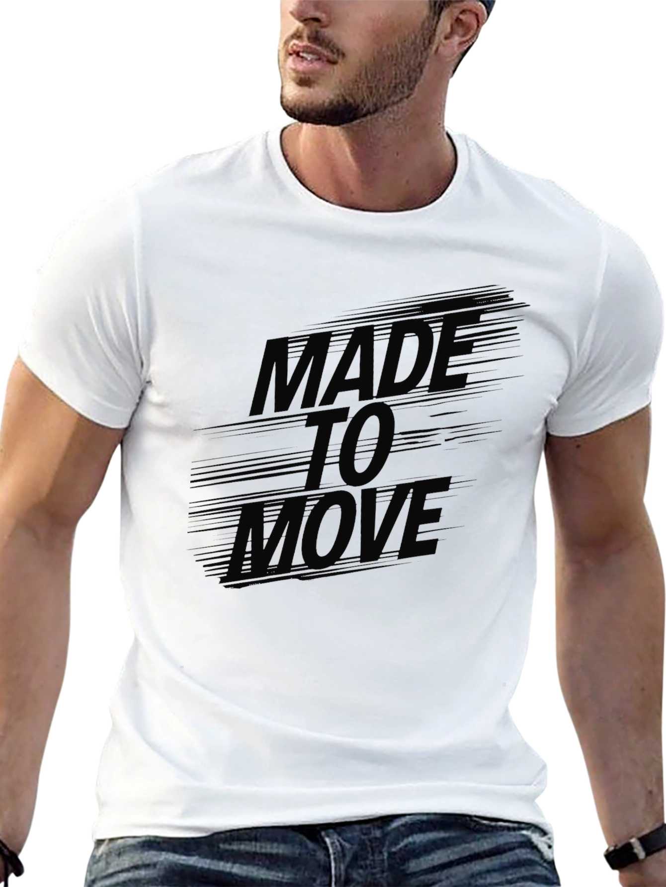 Made to Move Black Graphic Tee
