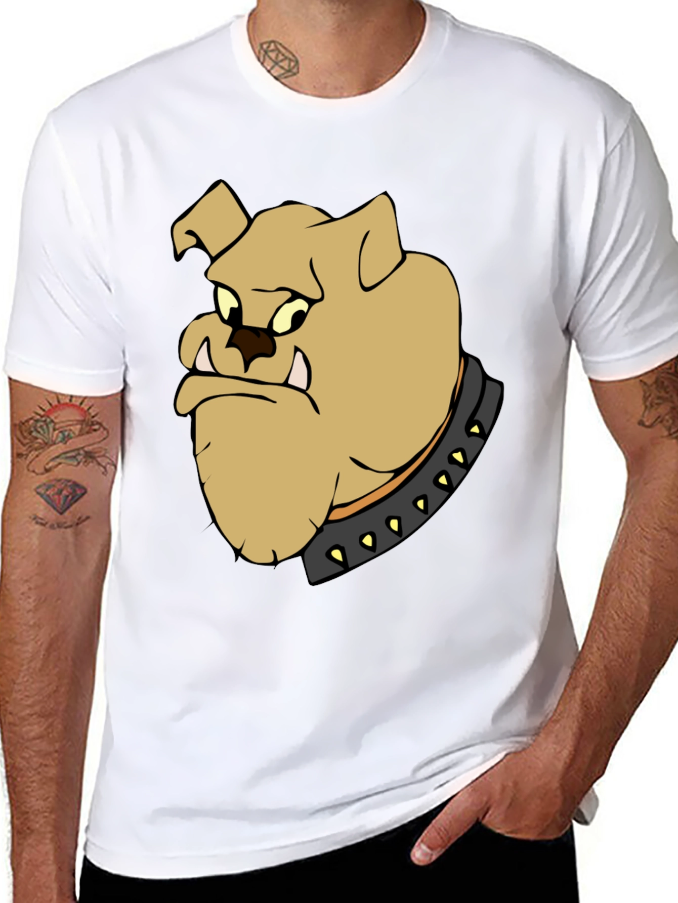 Cartoon Bulldog T-Shirt - Cool Graphic Tee