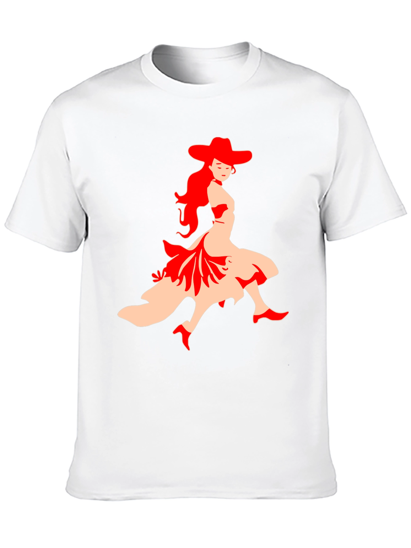 Flamenco Dancer Graphic Tee - Black