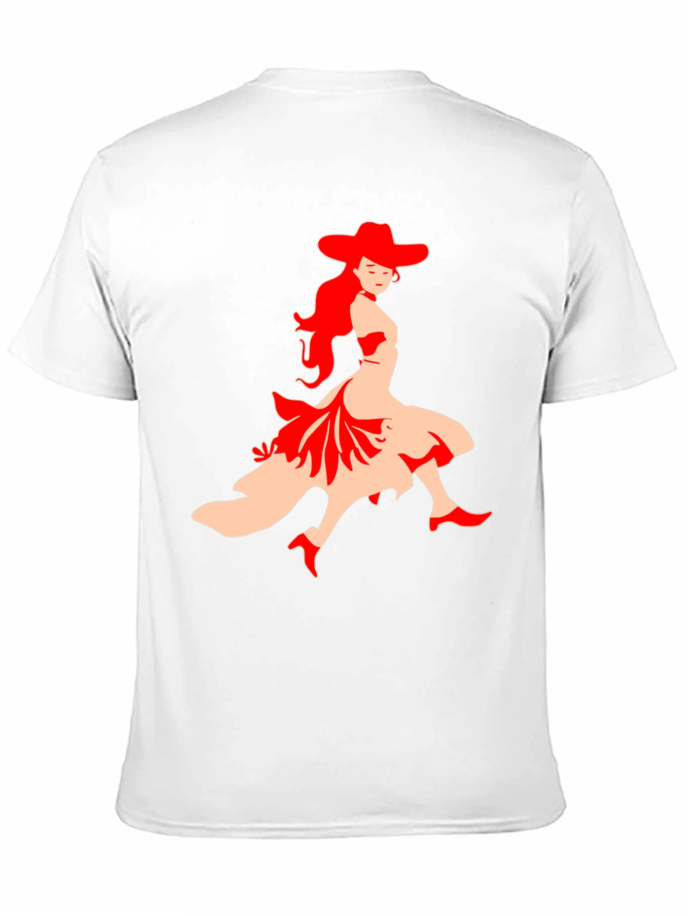 Flamenco Dancer Graphic Tee - Black