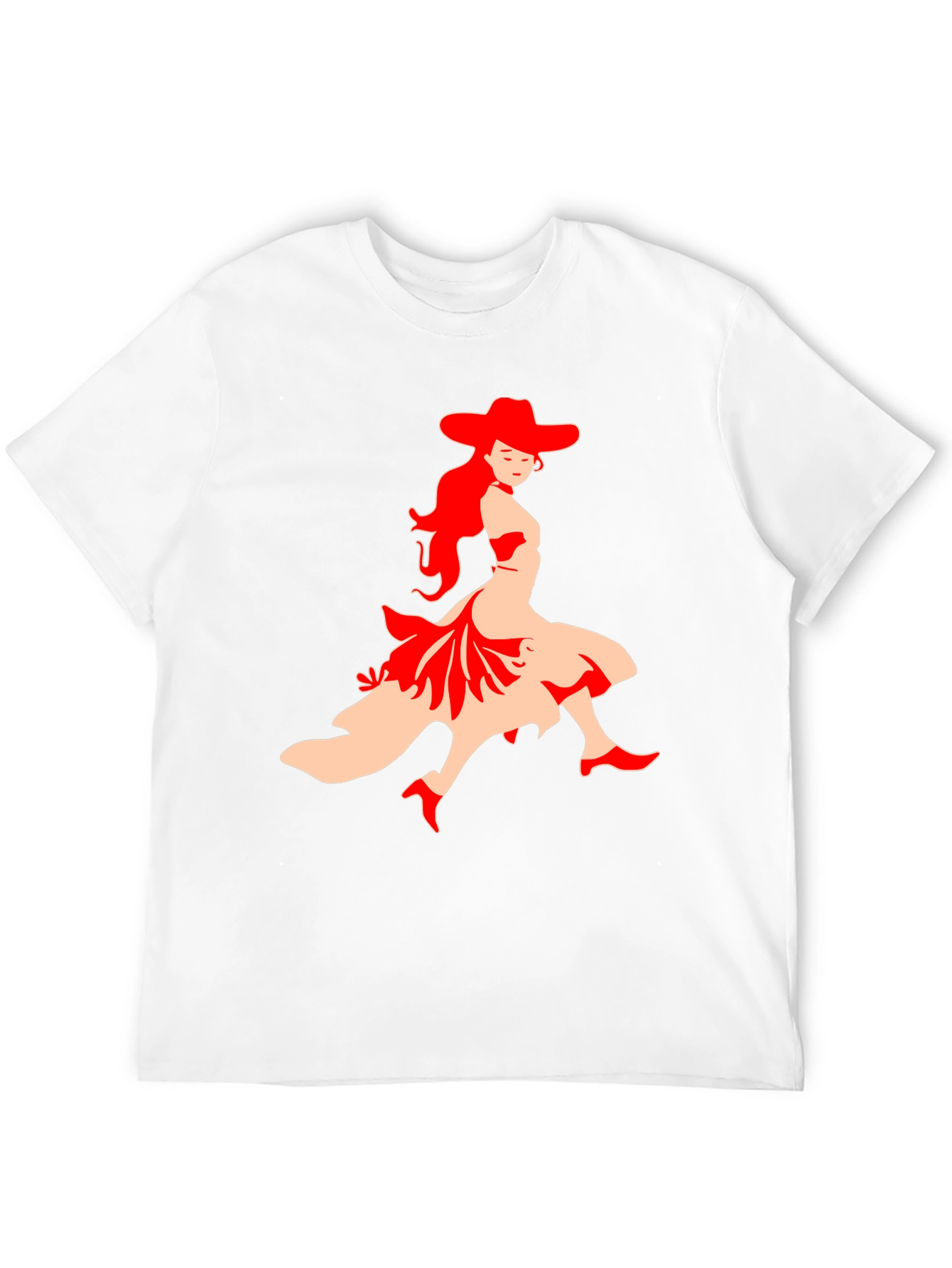 Flamenco Dancer Graphic Tee - Black