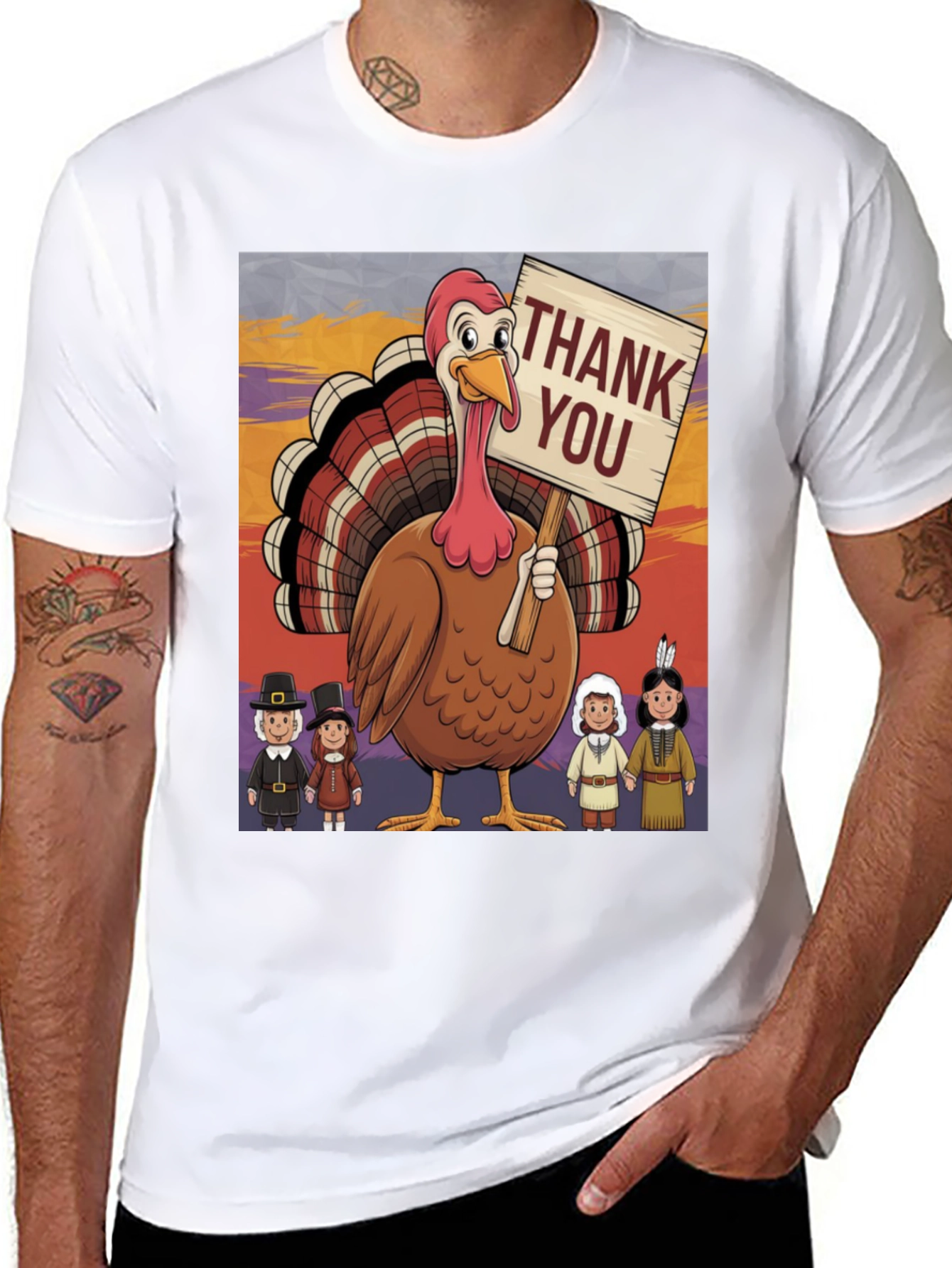 Thanksgiving Turkey Graphic Tee