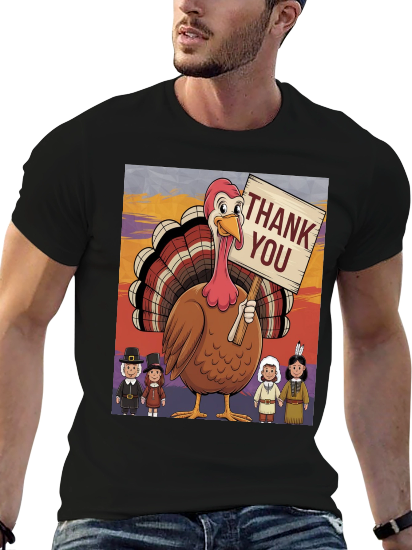 Thanksgiving Turkey Graphic Tee
