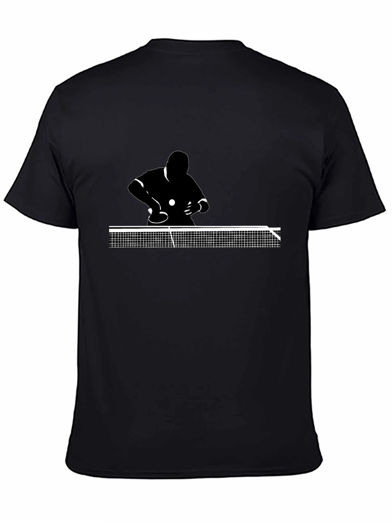 Ping Pong Player Black T-Shirt
