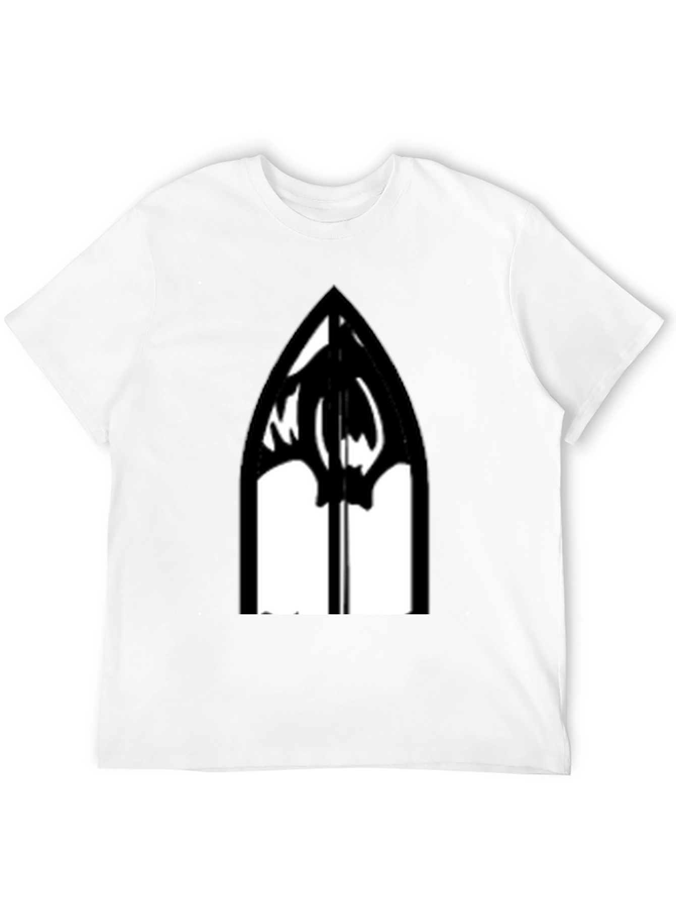 Gothic Window T-Shirt - Black Graphic Tee
