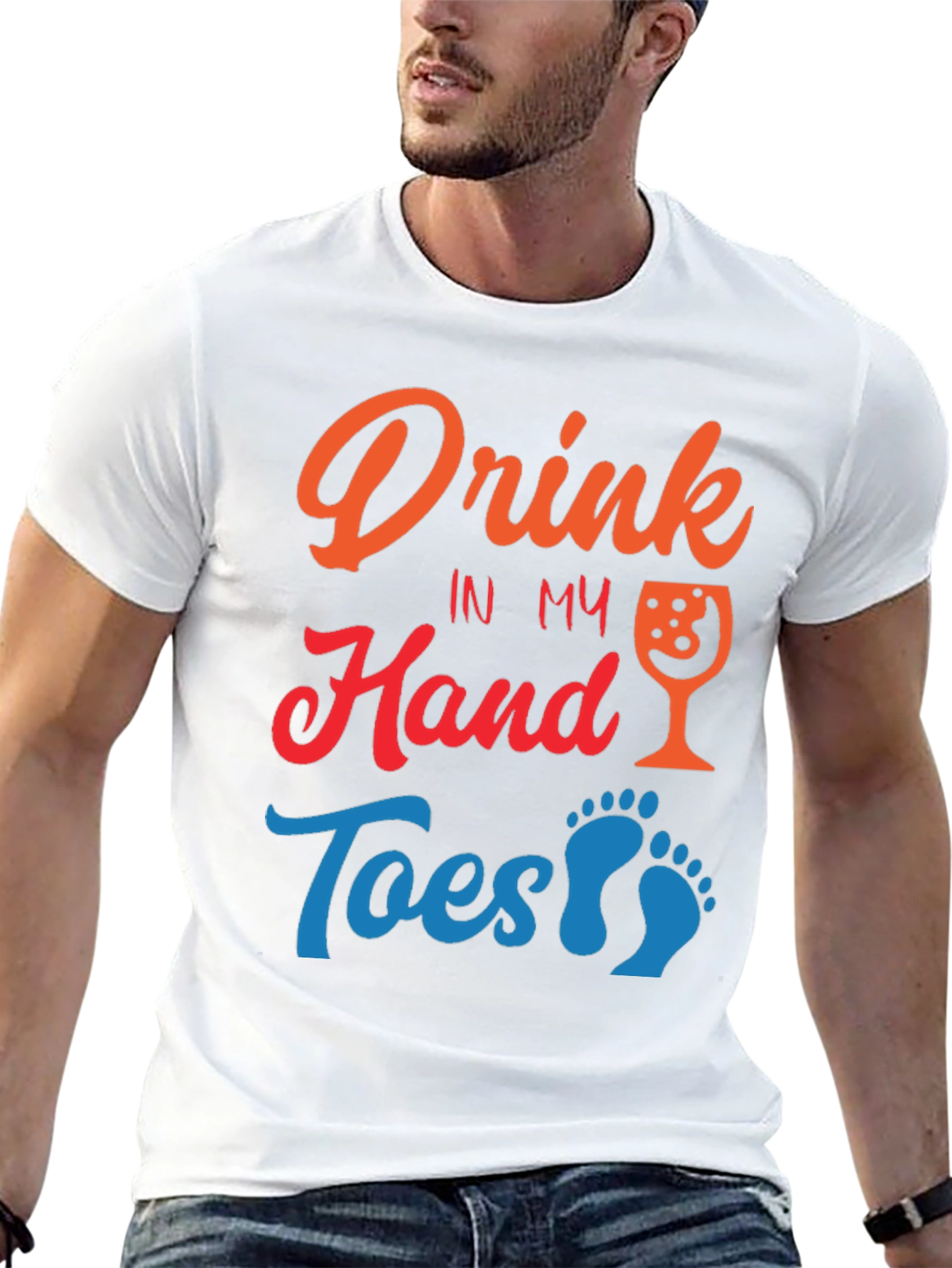 Drink in My Hand Toes in Sand T-Shirt