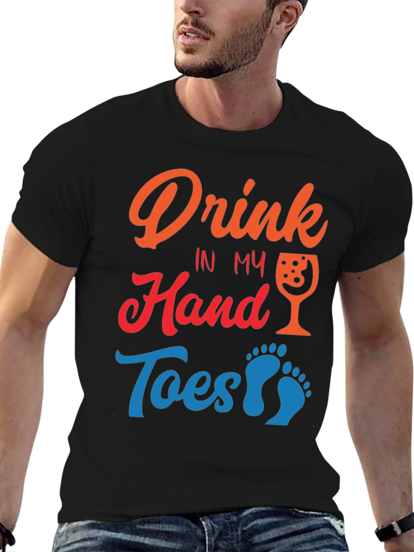 Drink in My Hand Toes in Sand T-Shirt