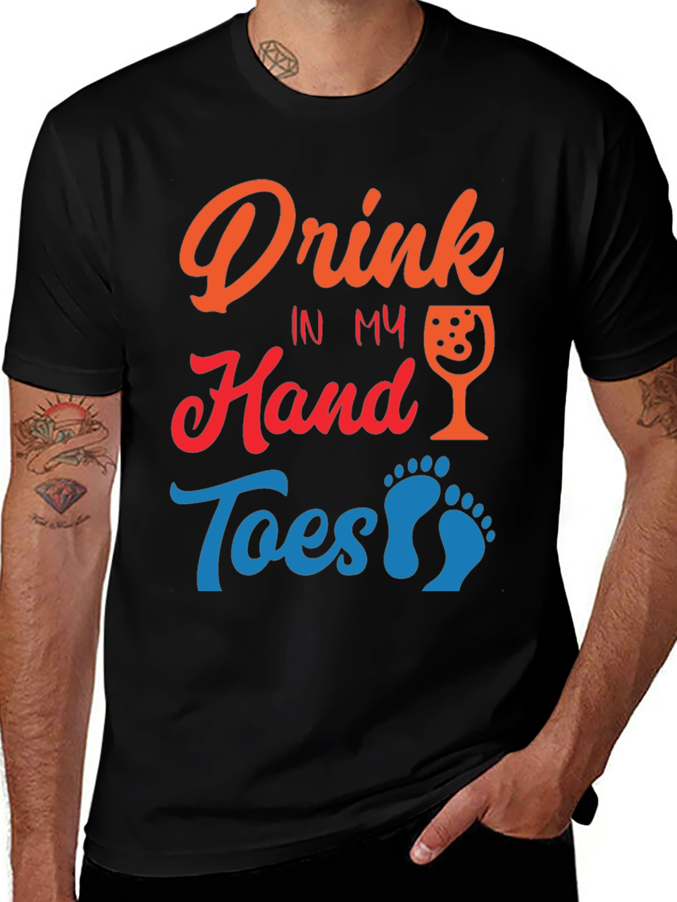 Drink in My Hand Toes in Sand T-Shirt