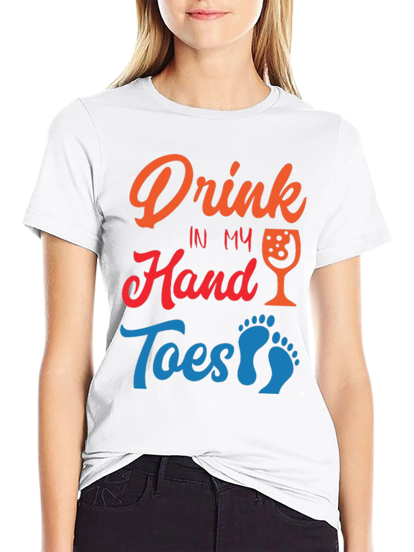 Drink in My Hand Toes in Sand T-Shirt