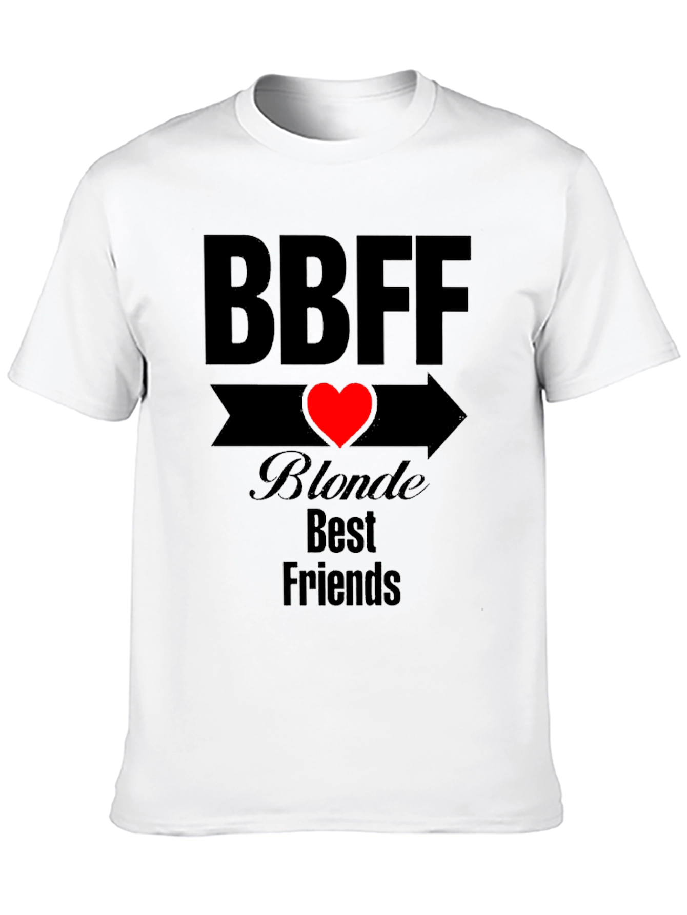 BBFF Blonde Best Friends Black T-Shirt