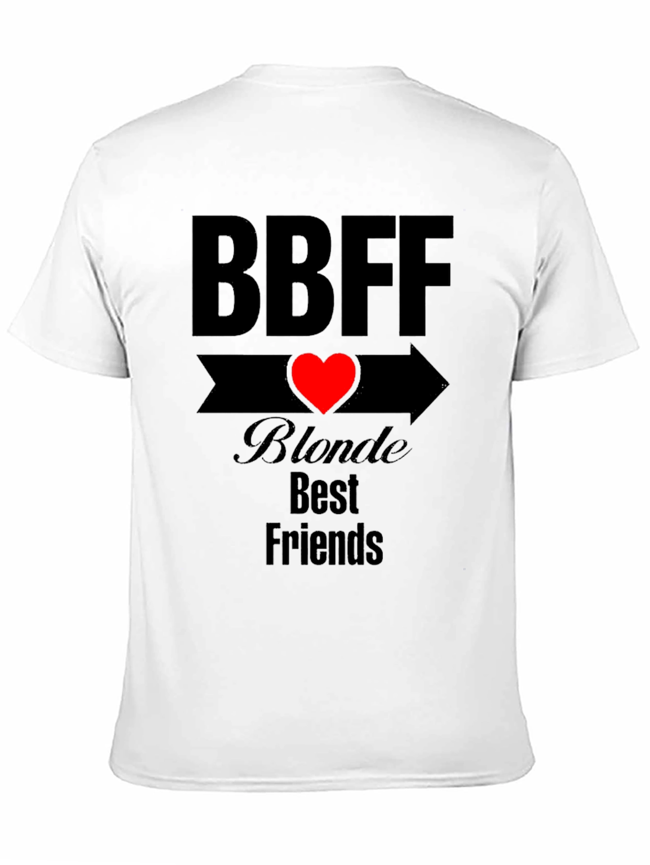 BBFF Blonde Best Friends Black T-Shirt