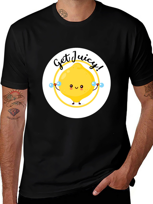 Get Juicy Lemon Graphic Tee - Cute Fruit T-Shirt