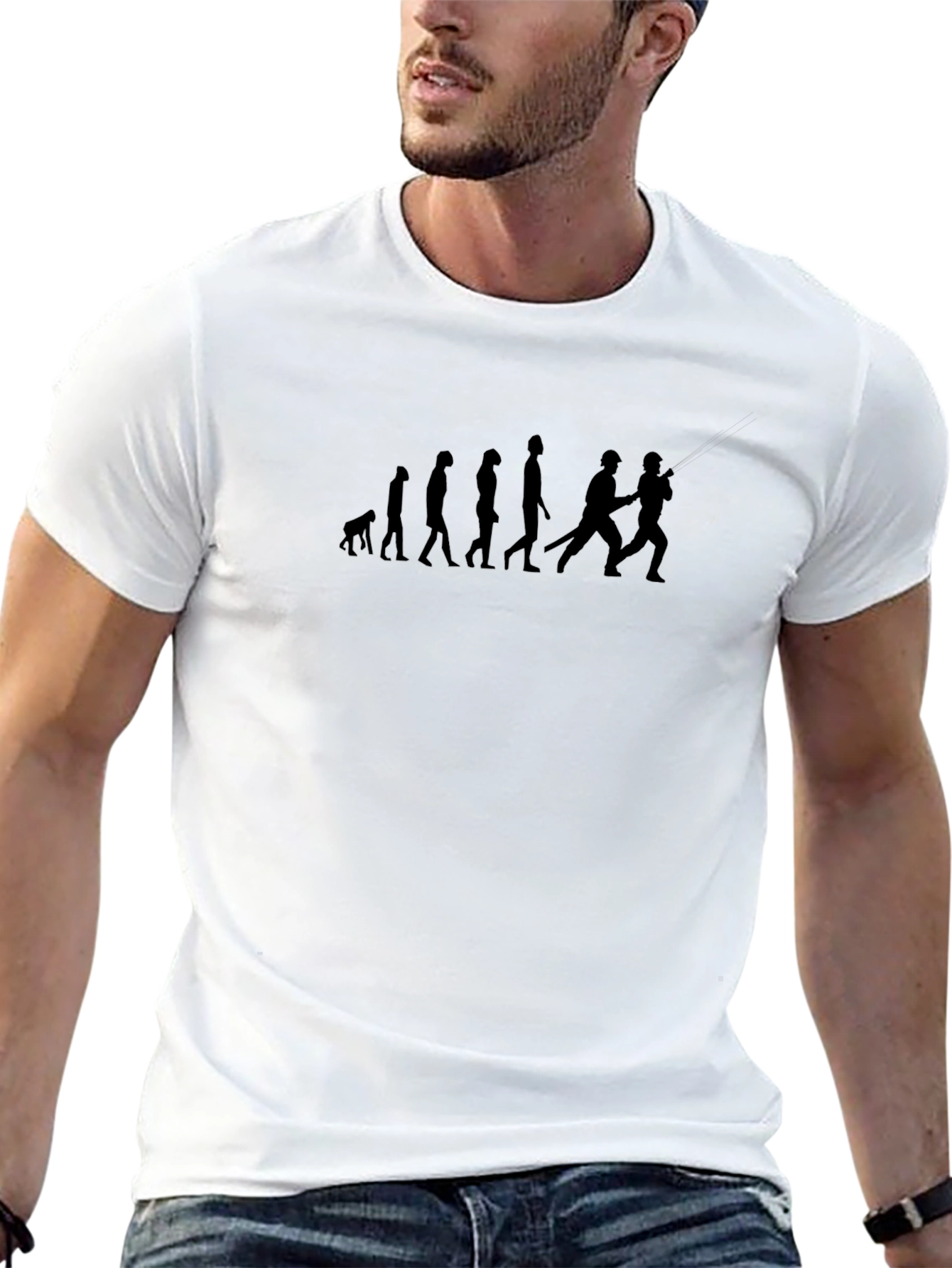 Evolution of Combat Sports Mens Black T-Shirt