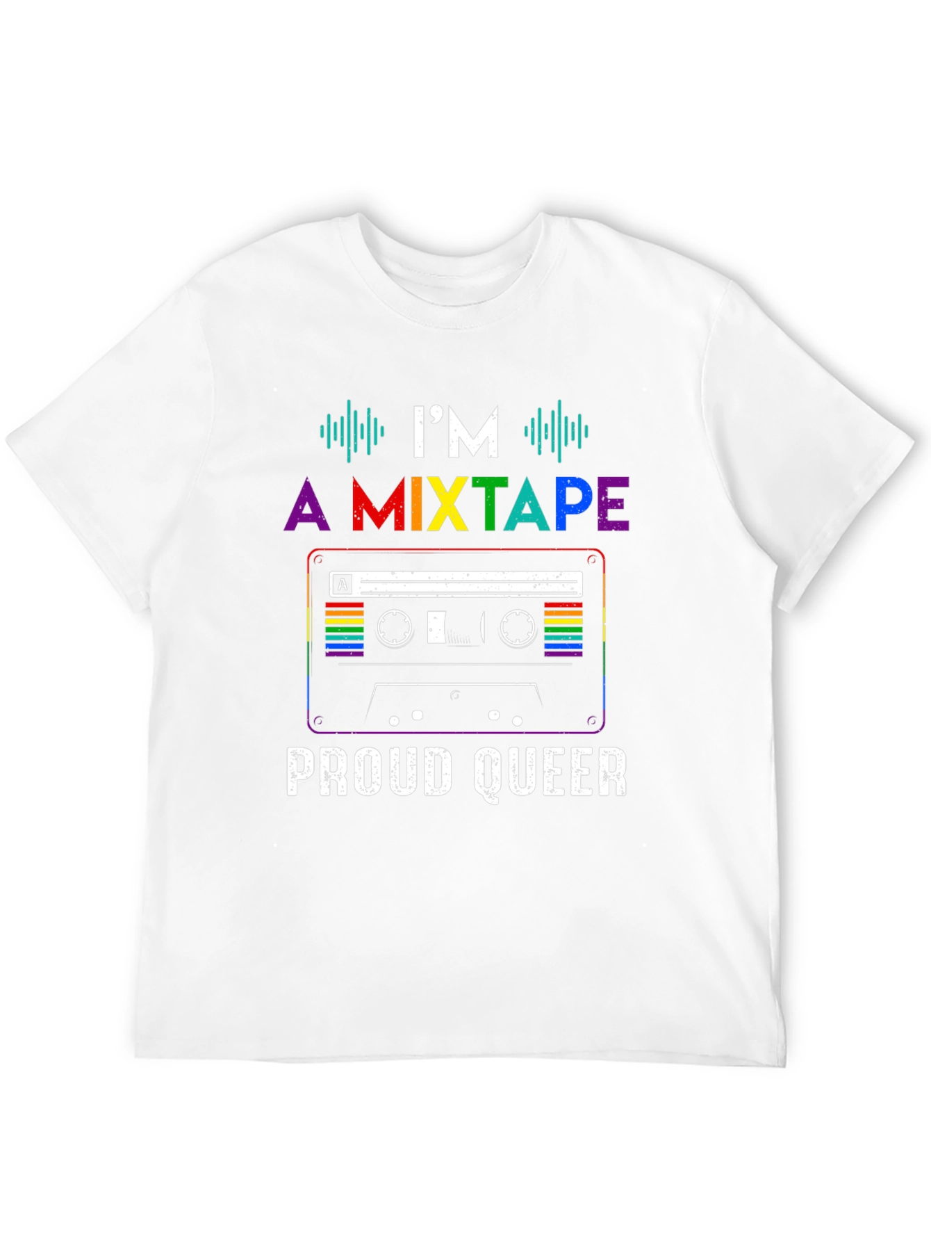 Proud Queer Mixtape T-Shirt - LGBTQ+ Pride Apparel
