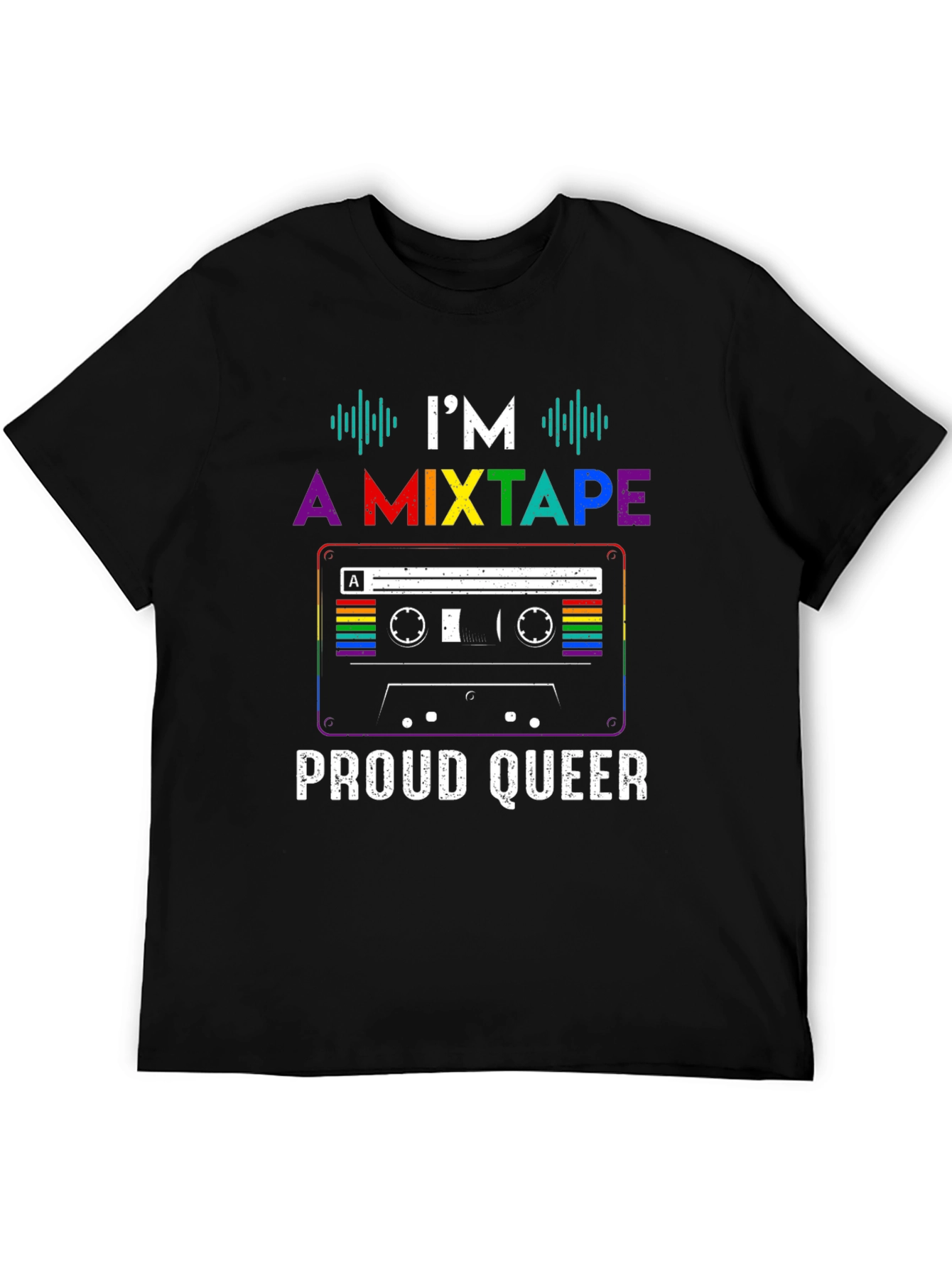 Proud Queer Mixtape T-Shirt - LGBTQ+ Pride Apparel