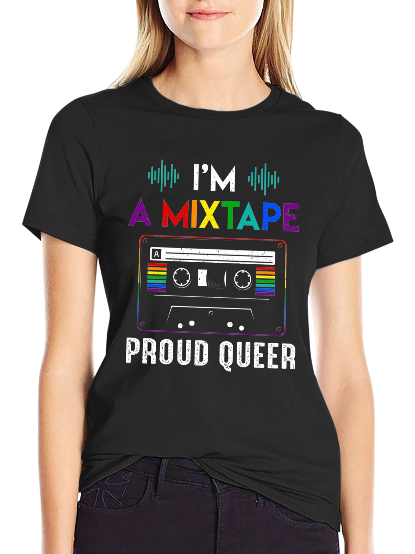 Proud Queer Mixtape T-Shirt - LGBTQ+ Pride Apparel