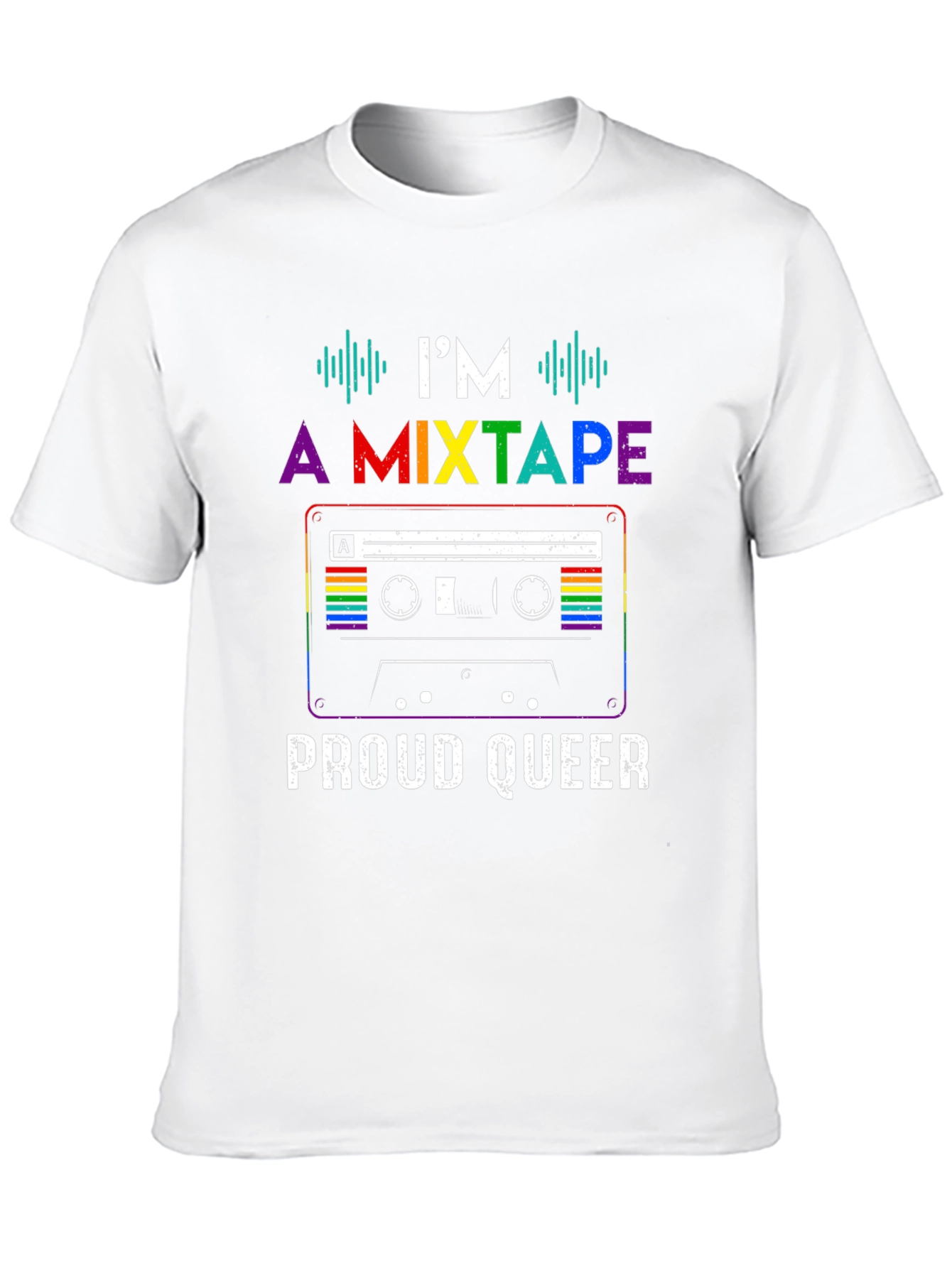 Proud Queer Mixtape T-Shirt - LGBTQ+ Pride Apparel