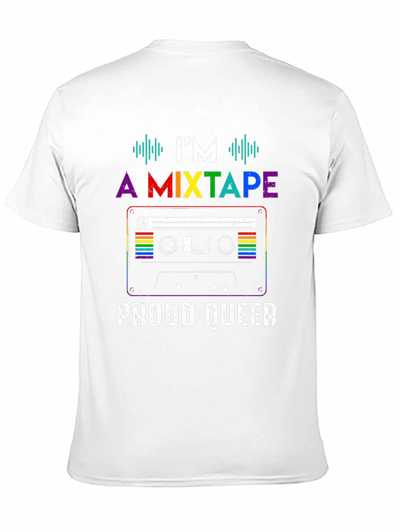 Proud Queer Mixtape T-Shirt - LGBTQ+ Pride Apparel