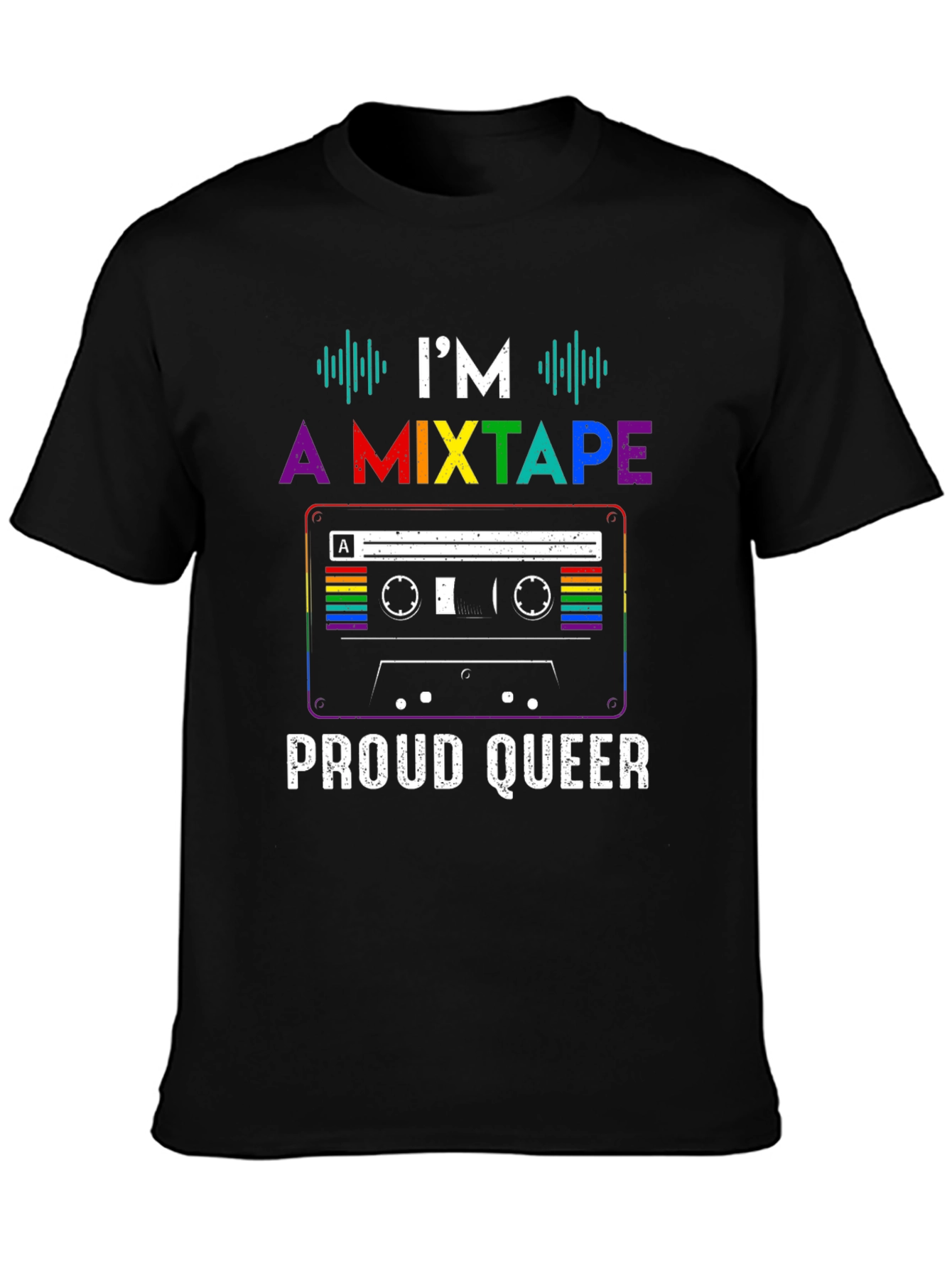 Proud Queer Mixtape T-Shirt - LGBTQ+ Pride Apparel
