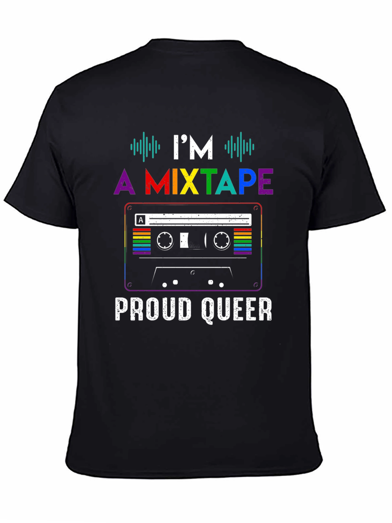 Proud Queer Mixtape T-Shirt - LGBTQ+ Pride Apparel