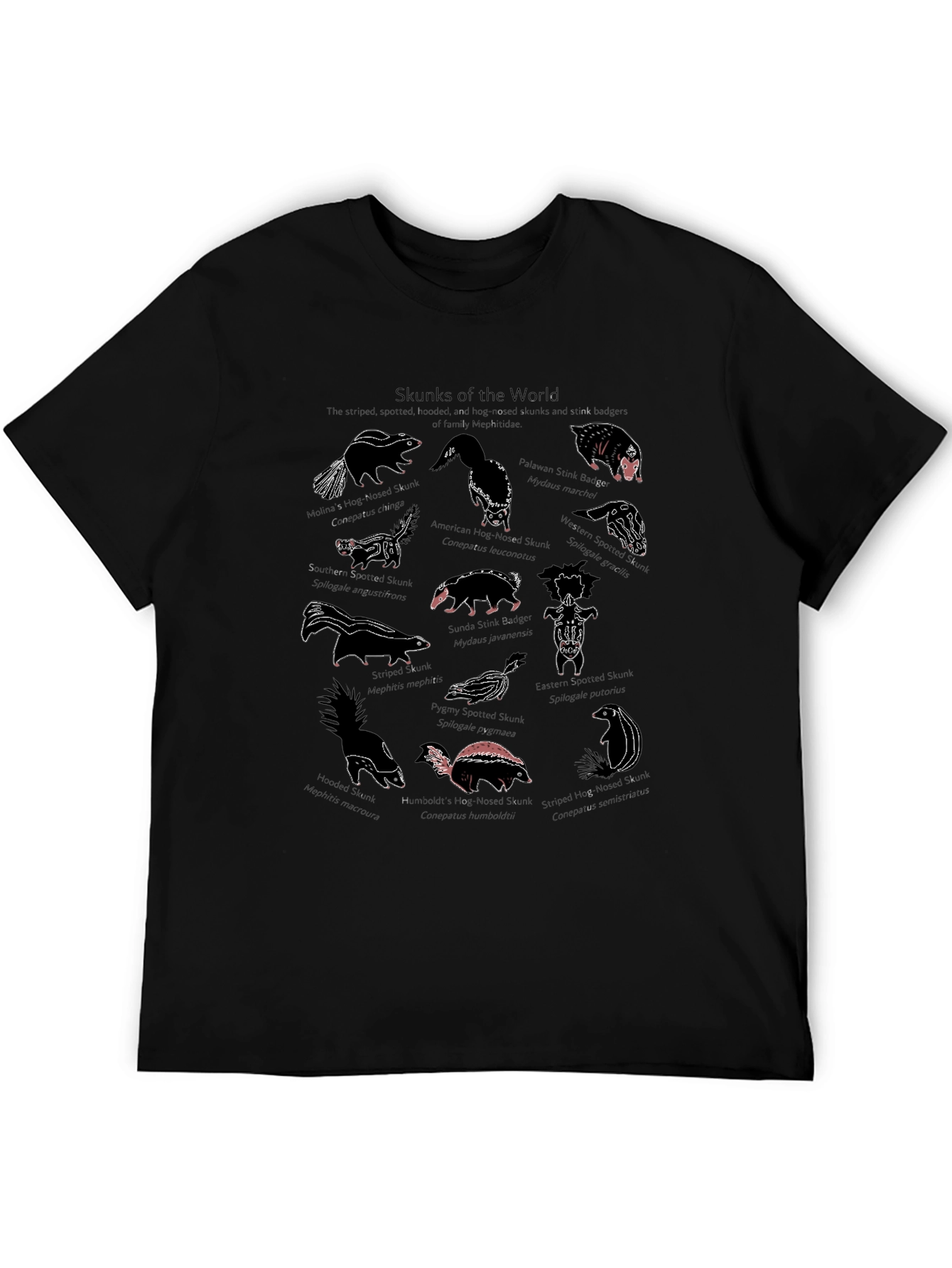 Skunks of the World Graphic T-Shirt