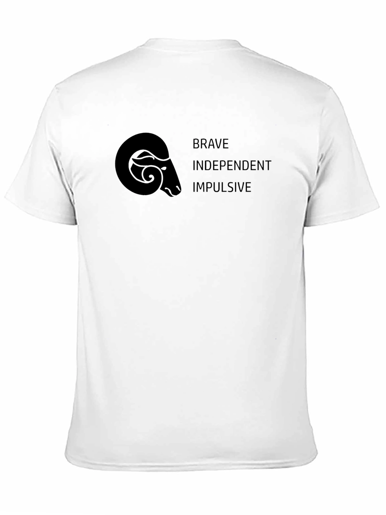Aries Zodiac Graphic T-Shirt - Brave Independent Impulsive