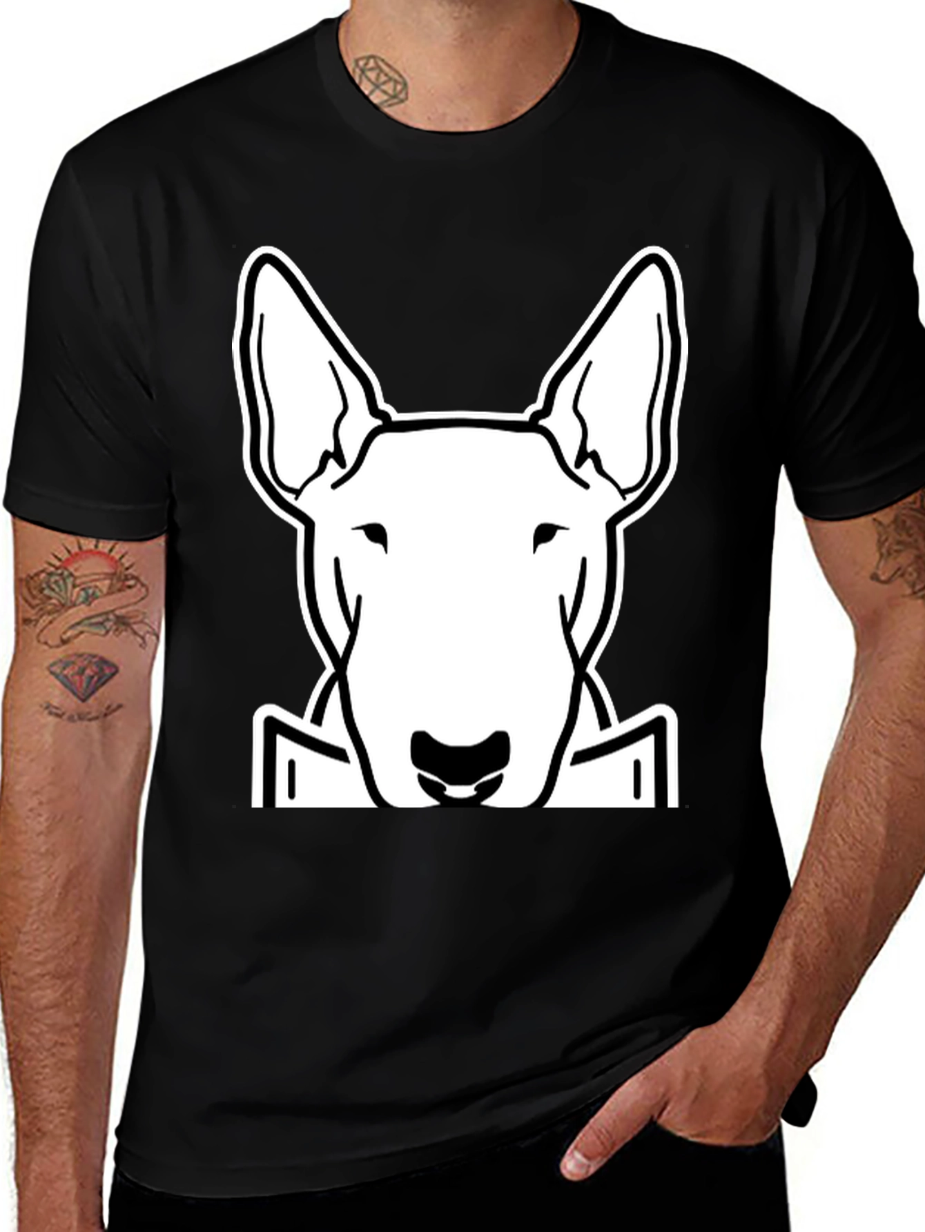 Bull Terrier Dog Graphic T-Shirt