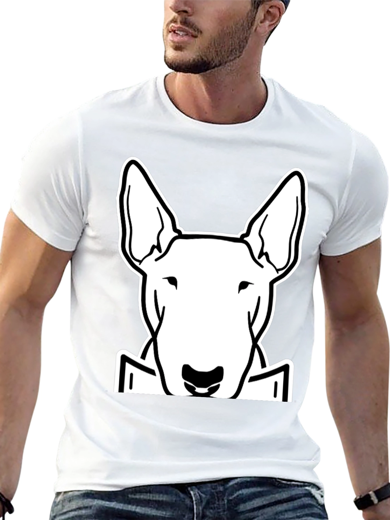 Bull Terrier Dog Graphic T-Shirt