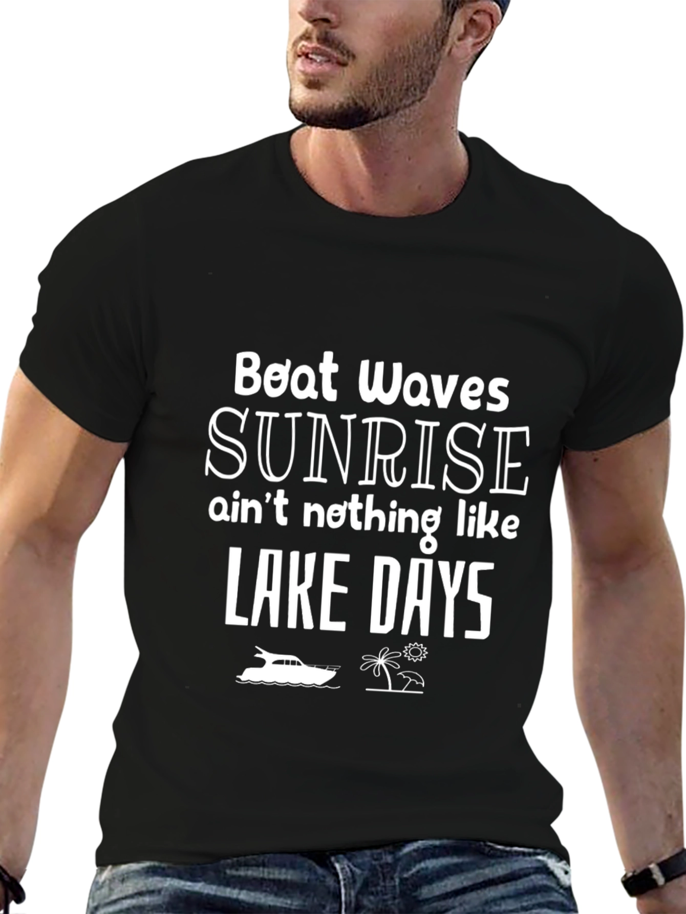 Lake Days Boat Waves T-Shirt