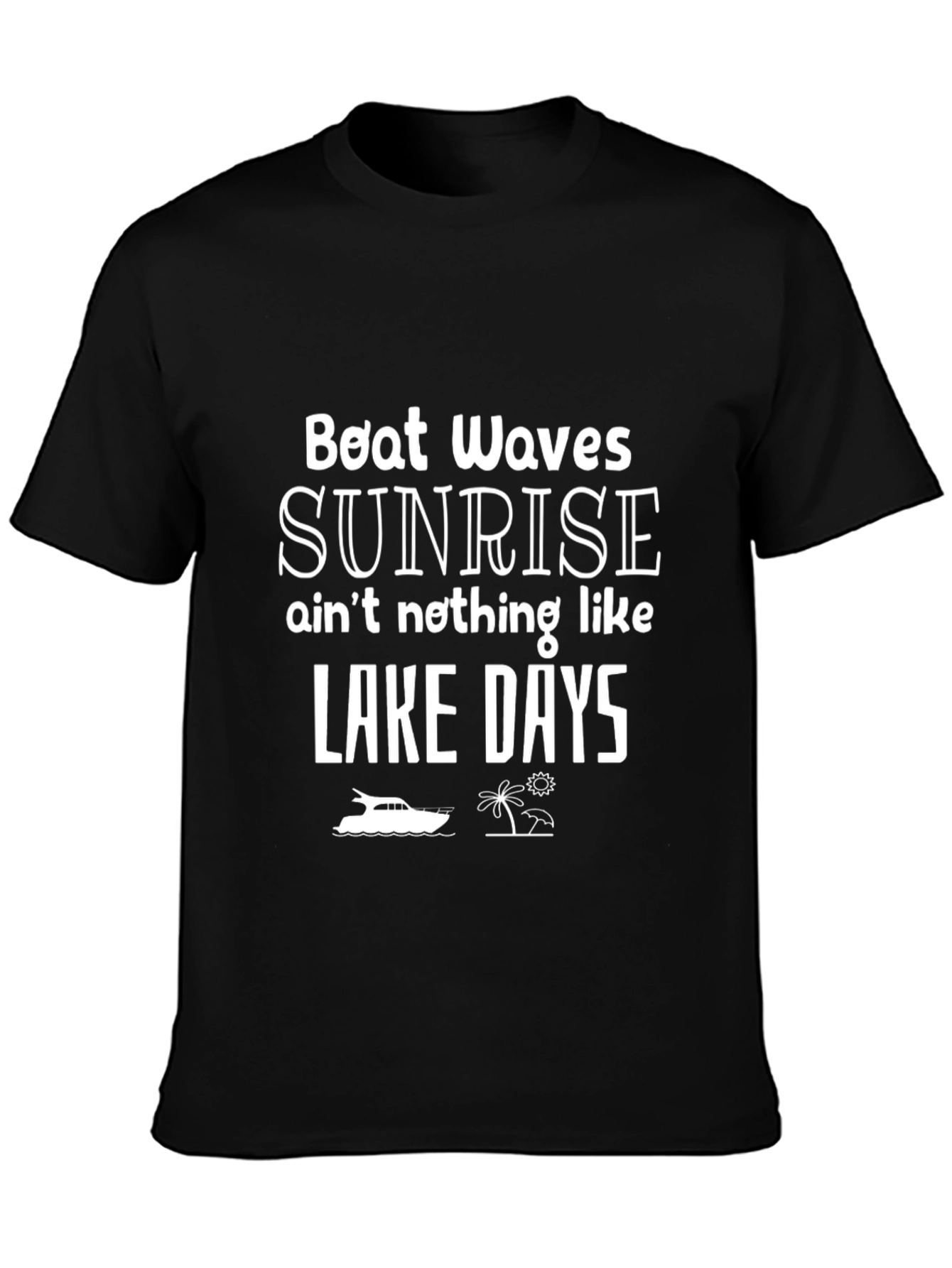 Lake Days Boat Waves T-Shirt