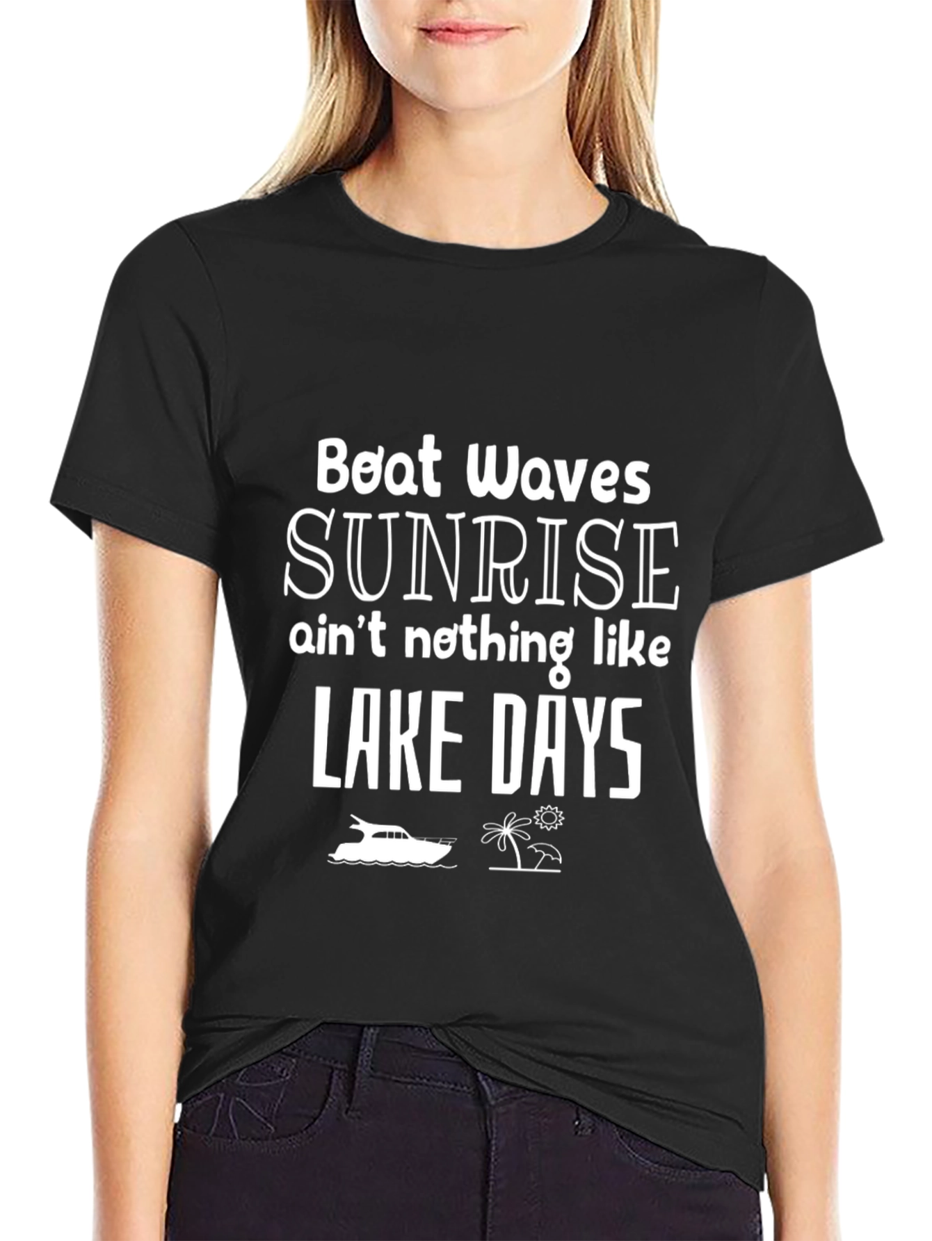 Lake Days Boat Waves T-Shirt