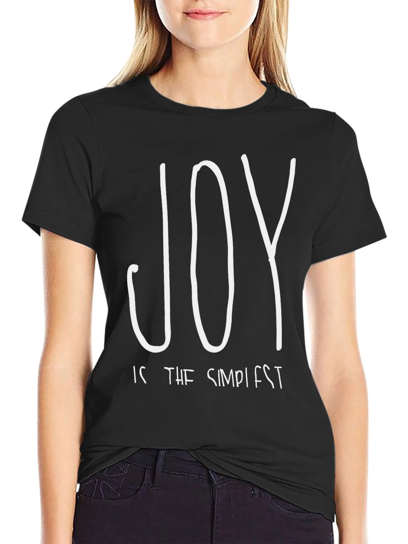 Joy is the Simplest Black T-Shirt
