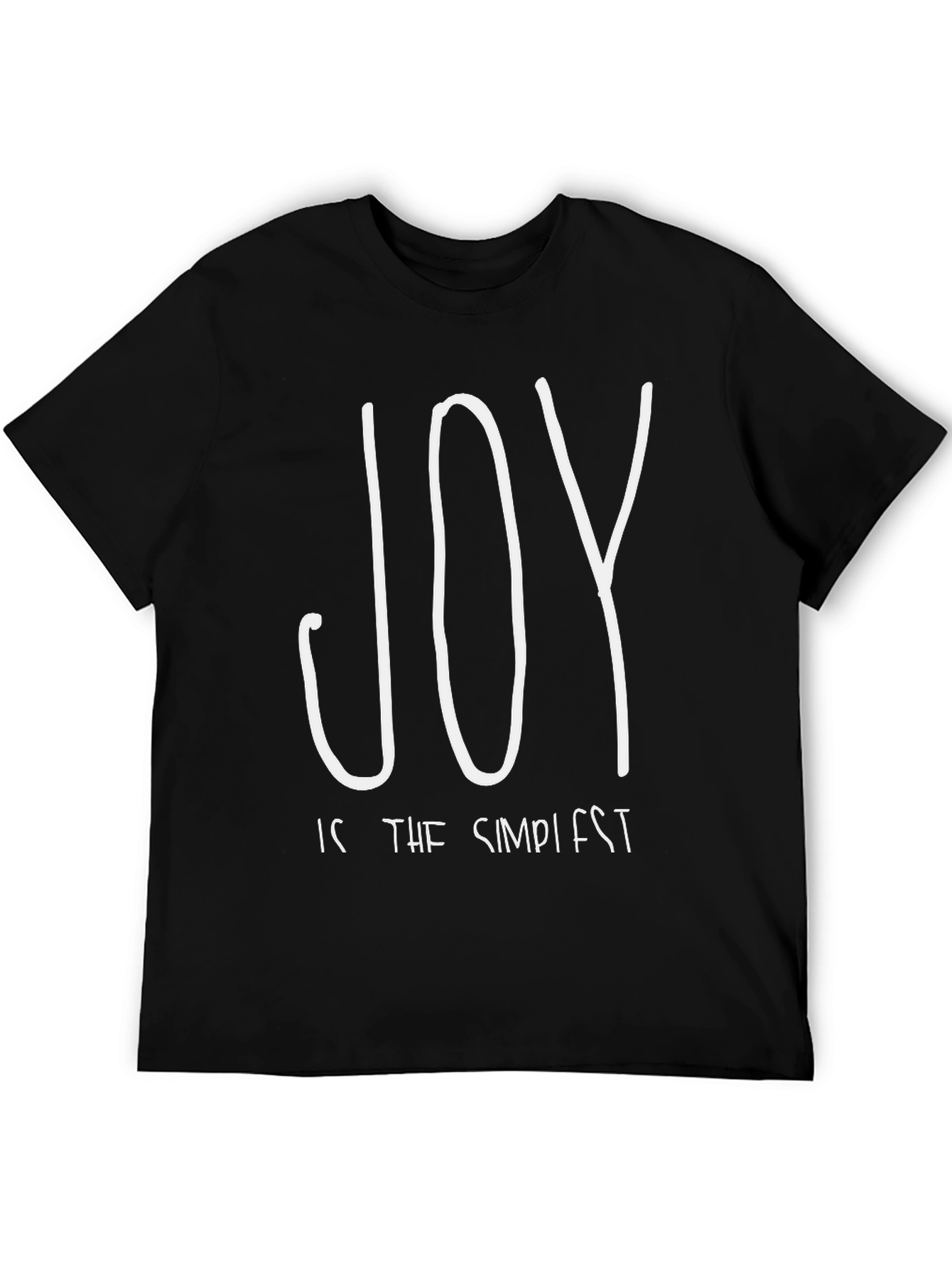 Joy is the Simplest Black T-Shirt