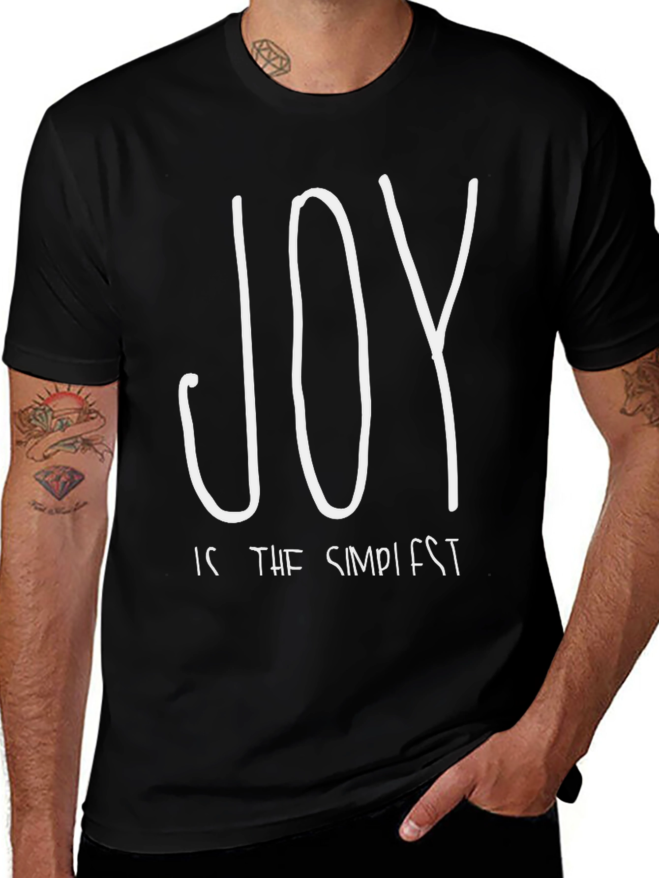 Joy is the Simplest Black T-Shirt