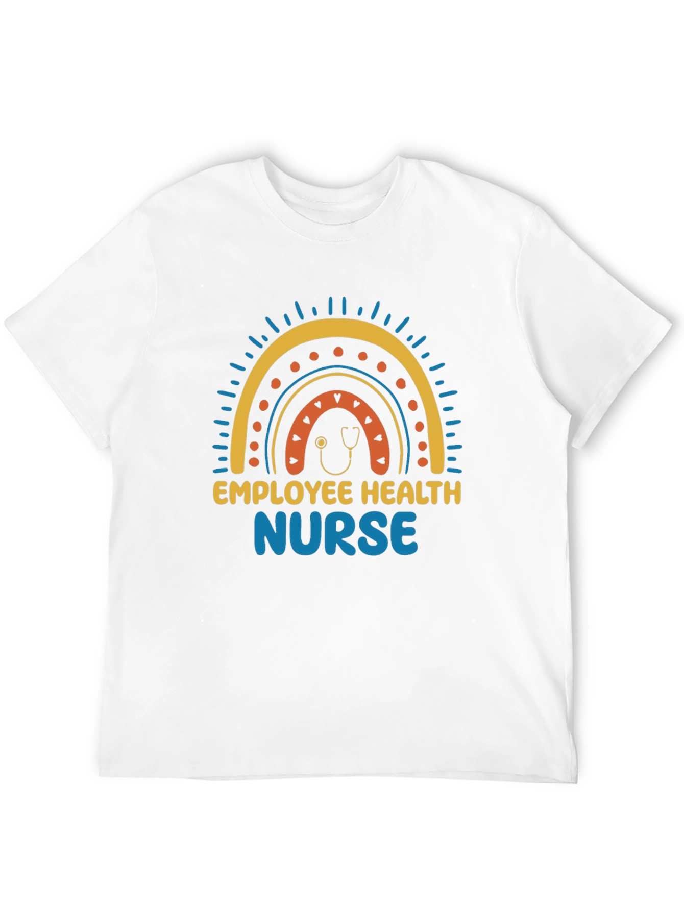 Employee Health Nurse Rainbow Graphic Tee