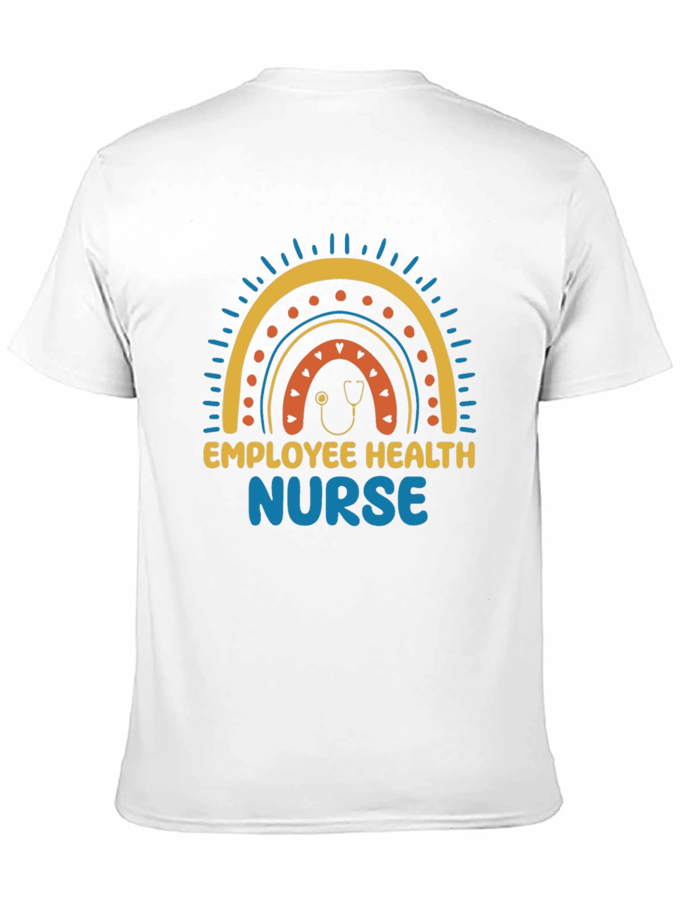 Employee Health Nurse Rainbow Graphic Tee