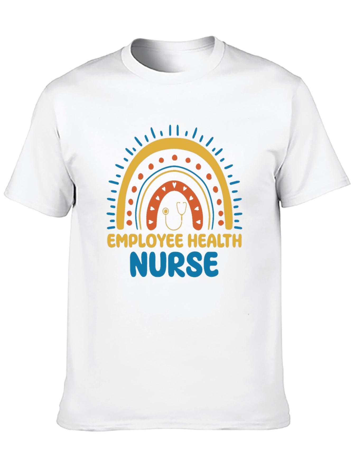 Employee Health Nurse Rainbow Graphic Tee