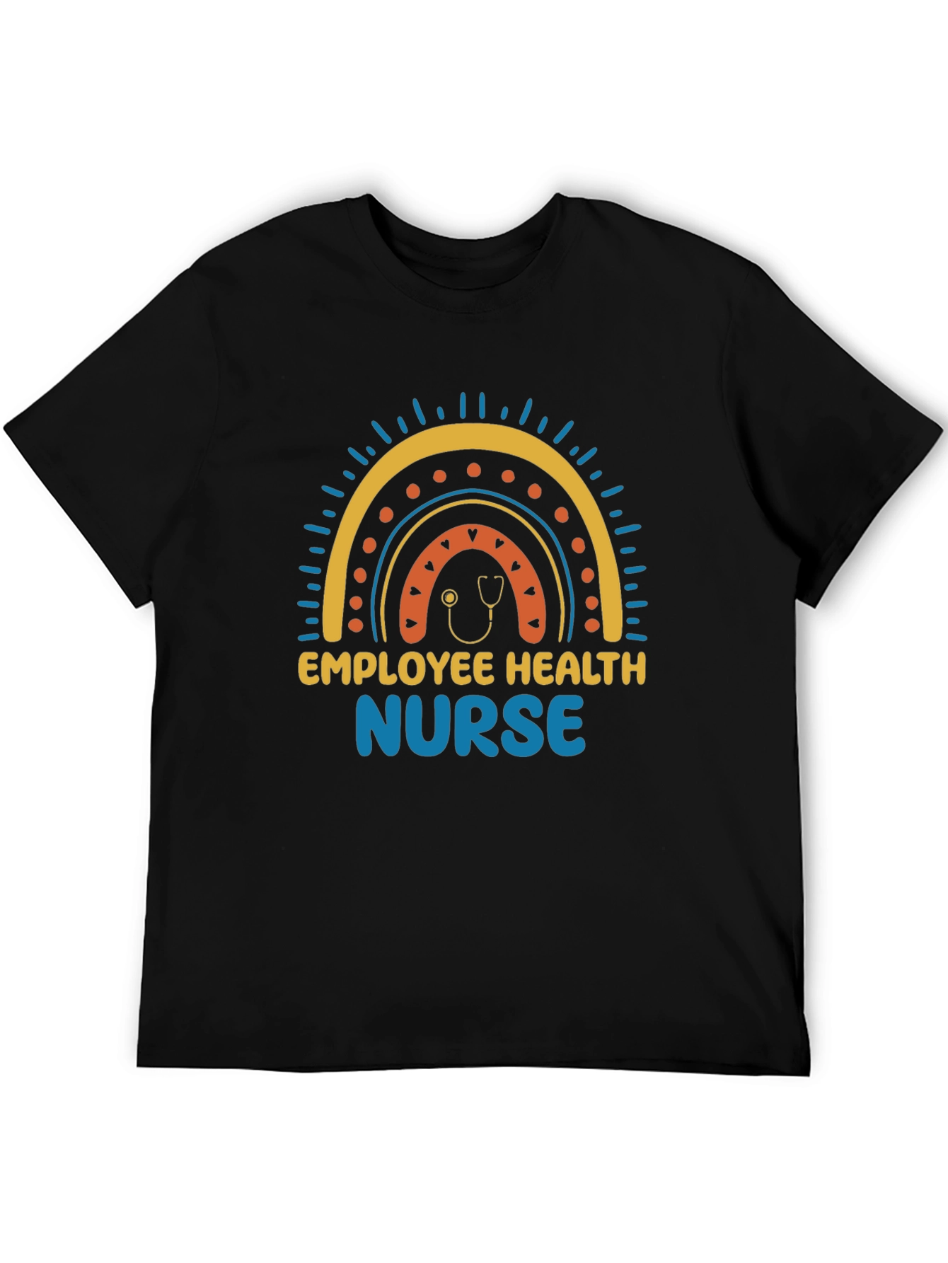 Employee Health Nurse Rainbow Graphic Tee