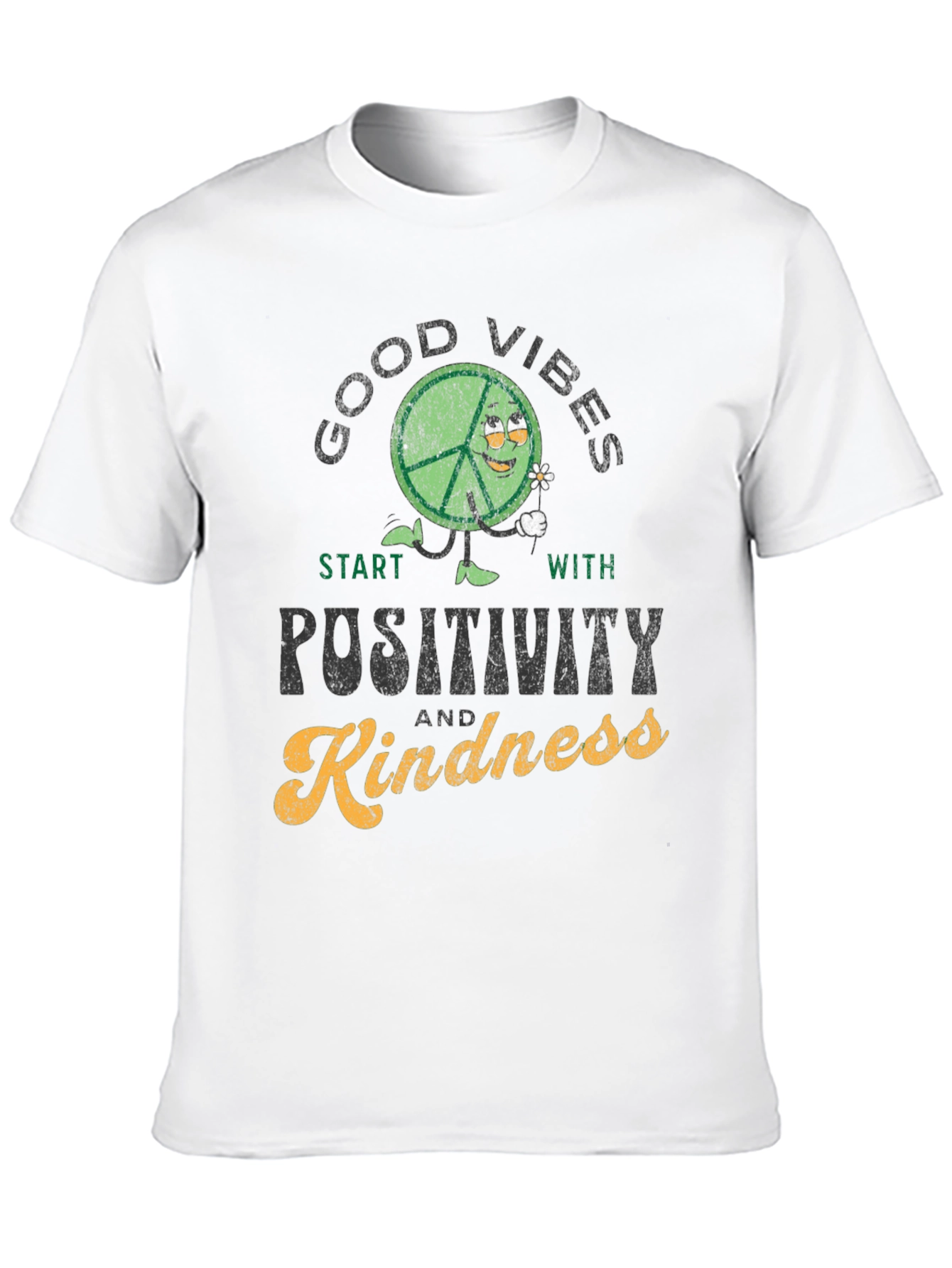 Good Vibes Positivity Kindness Graphic T-Shirt
