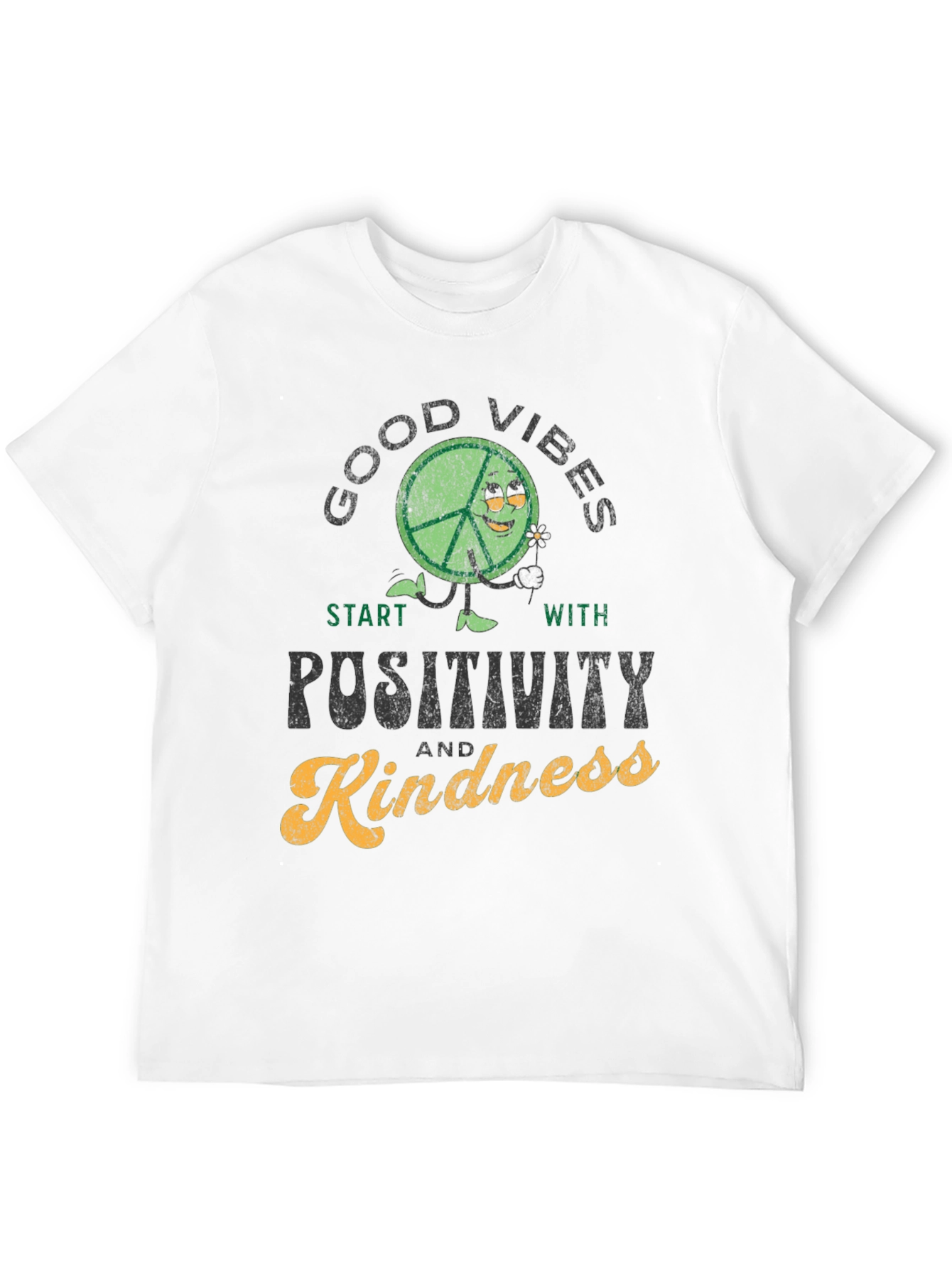 Good Vibes Positivity Kindness Graphic T-Shirt