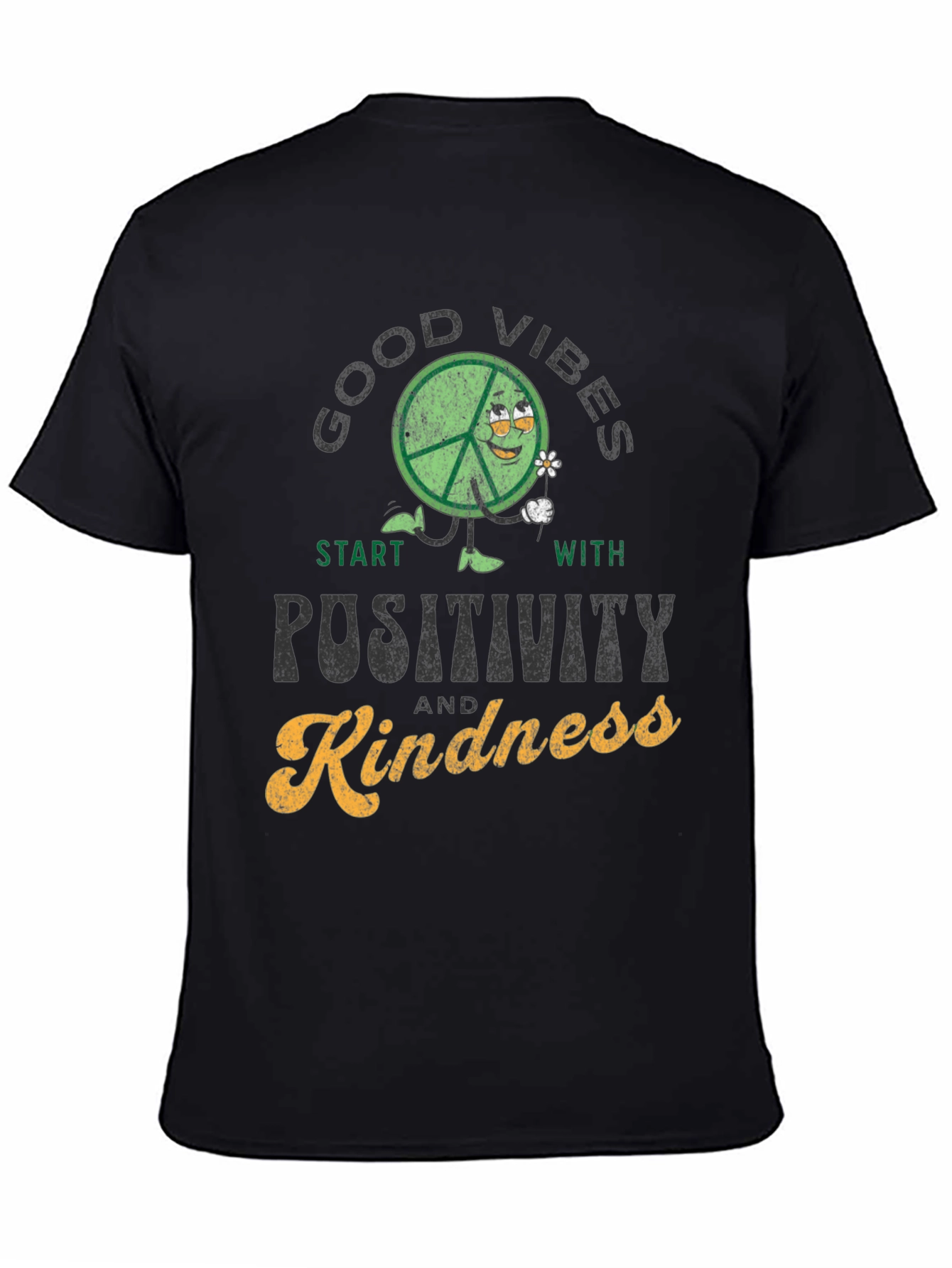 Good Vibes Positivity Kindness Graphic T-Shirt