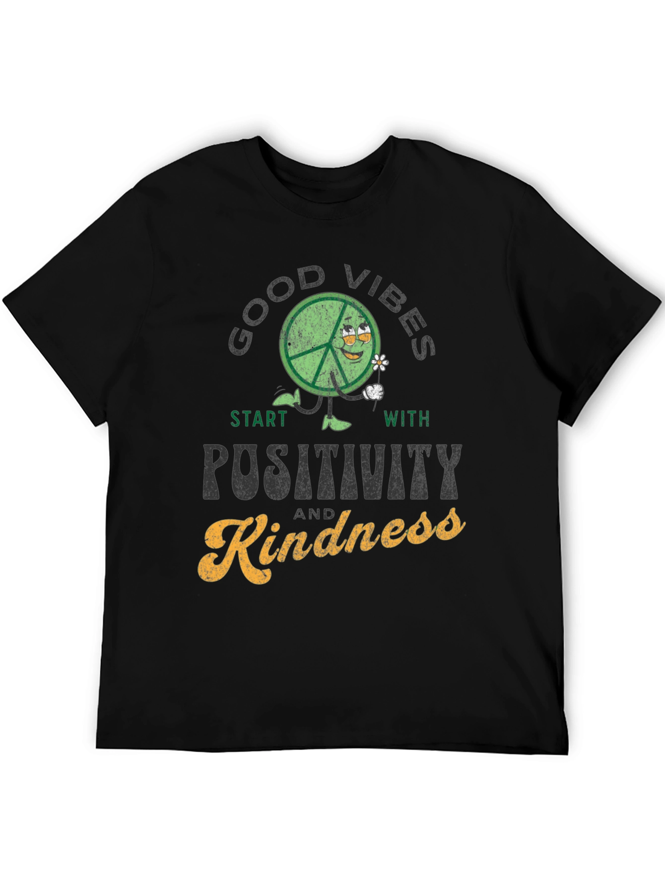 Good Vibes Positivity Kindness Graphic T-Shirt