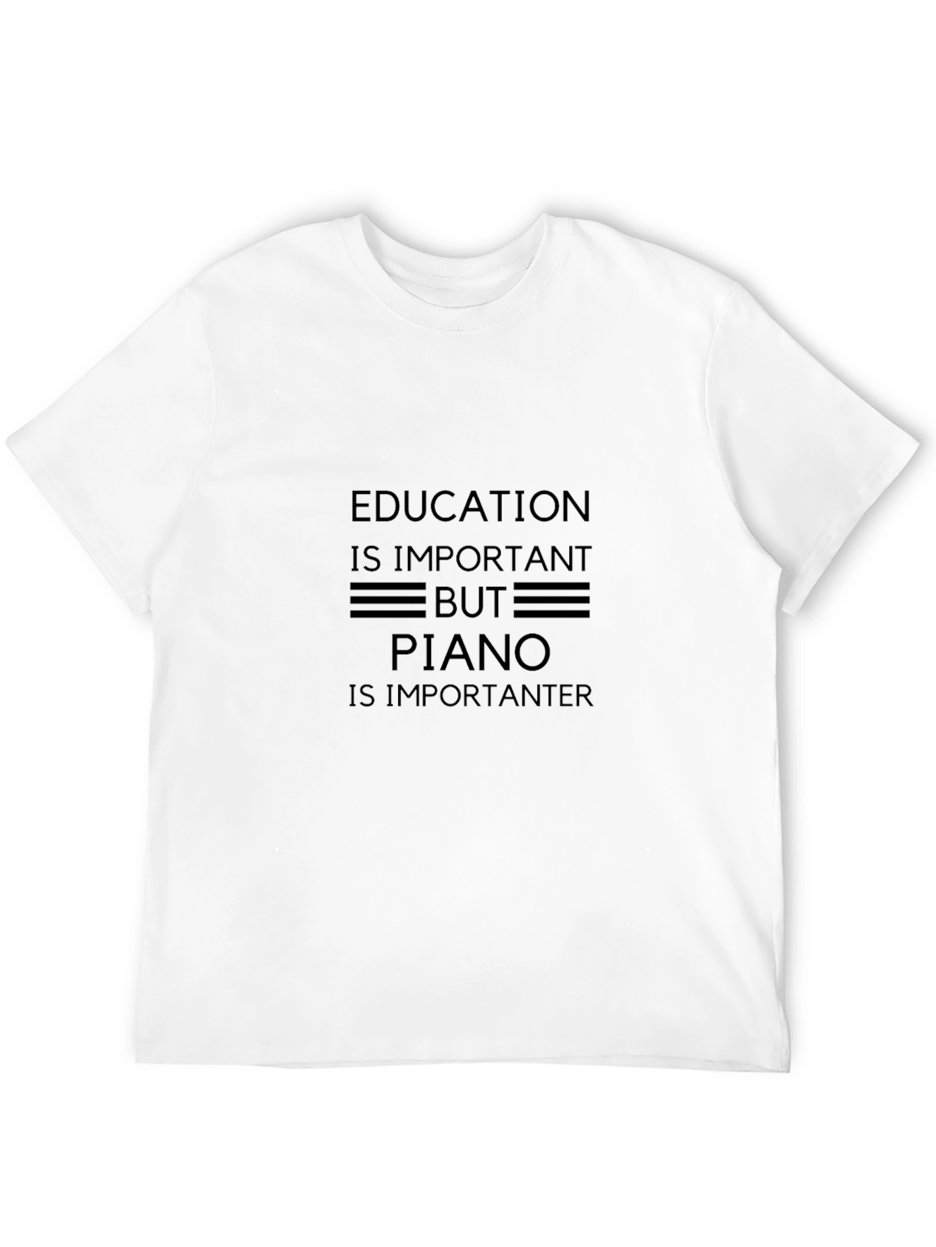 Education Piano T-Shirt - Comfy Cotton Tee