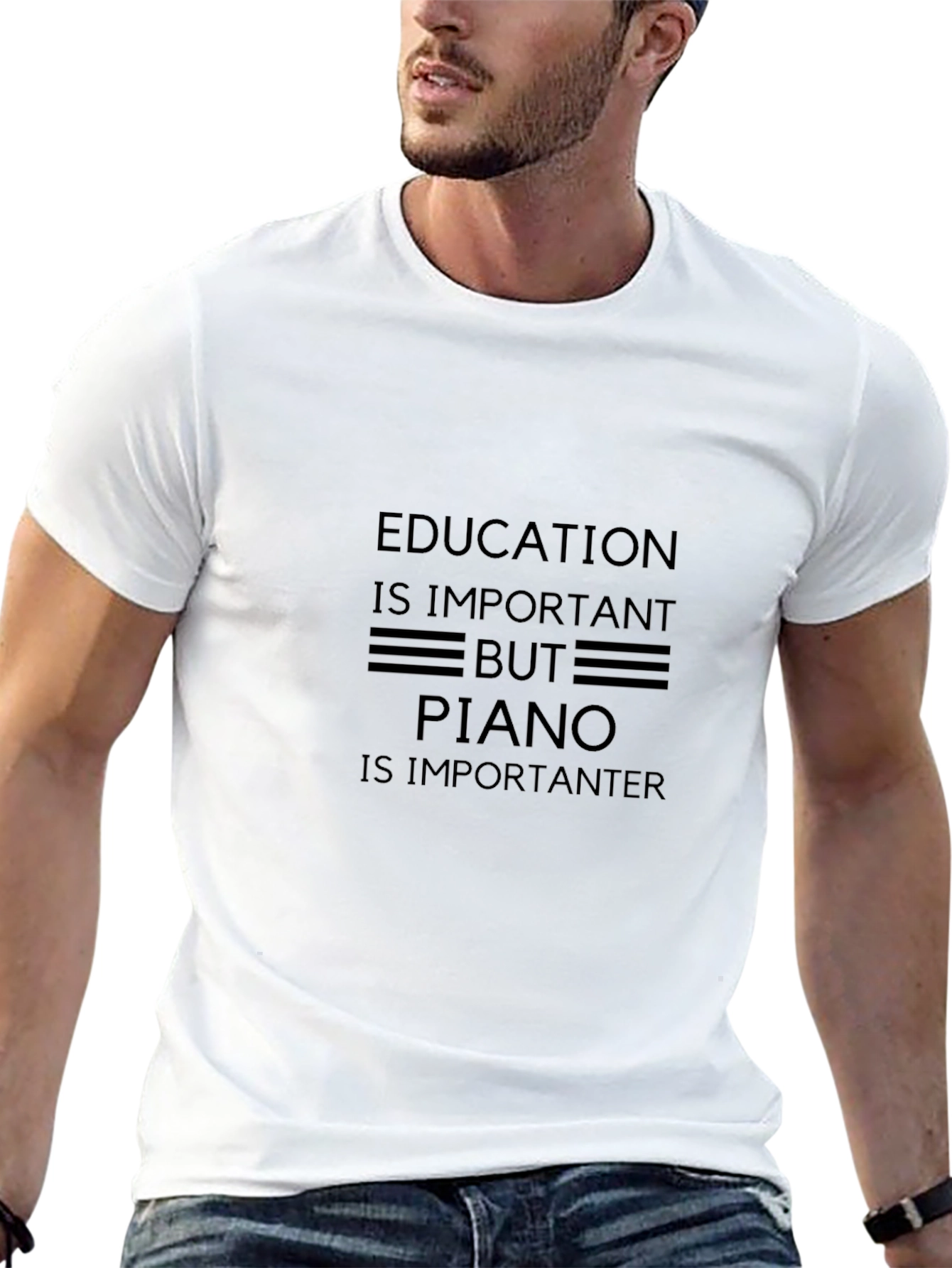 Education Piano T-Shirt - Comfy Cotton Tee
