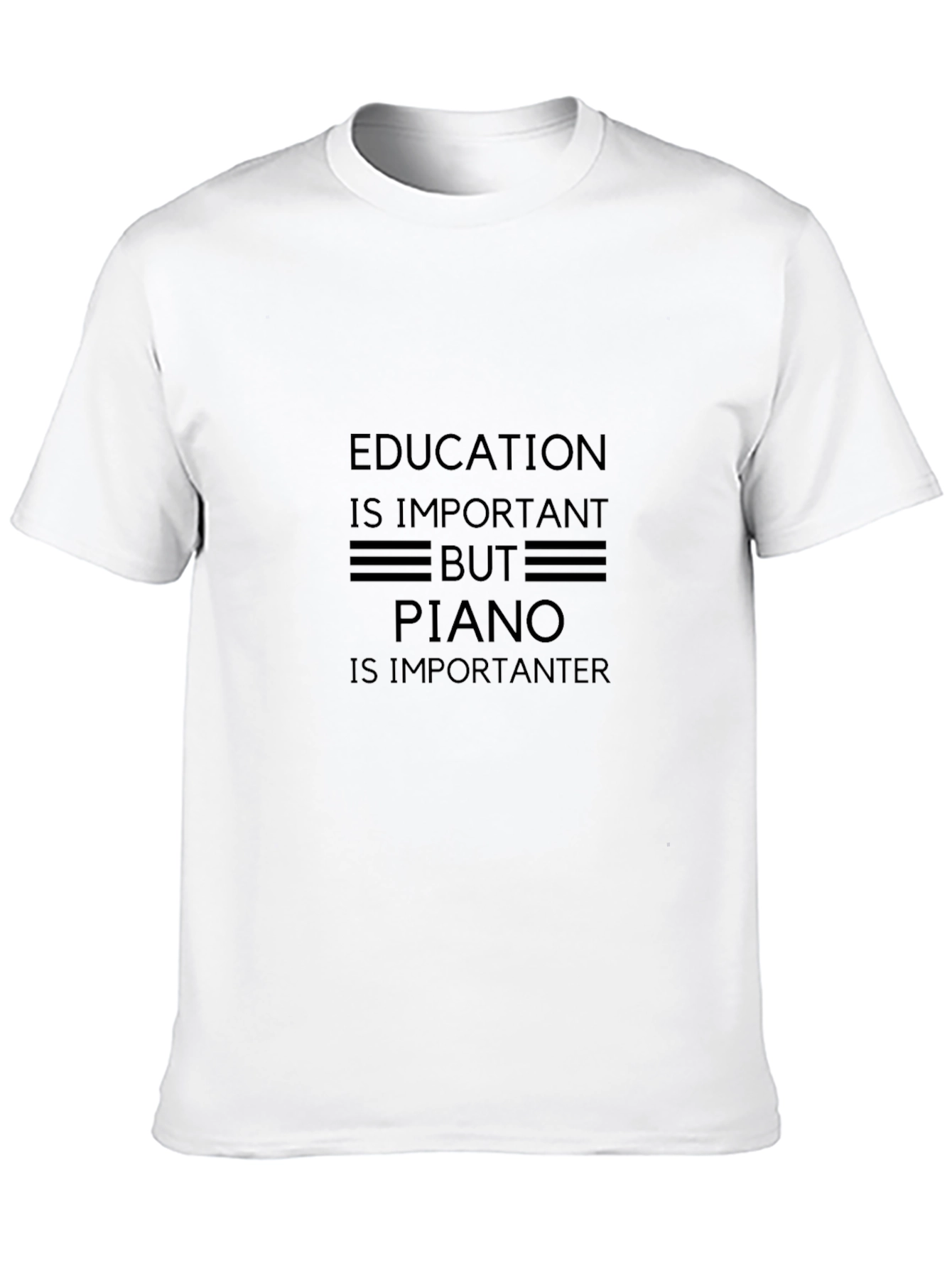 Education Piano T-Shirt - Comfy Cotton Tee