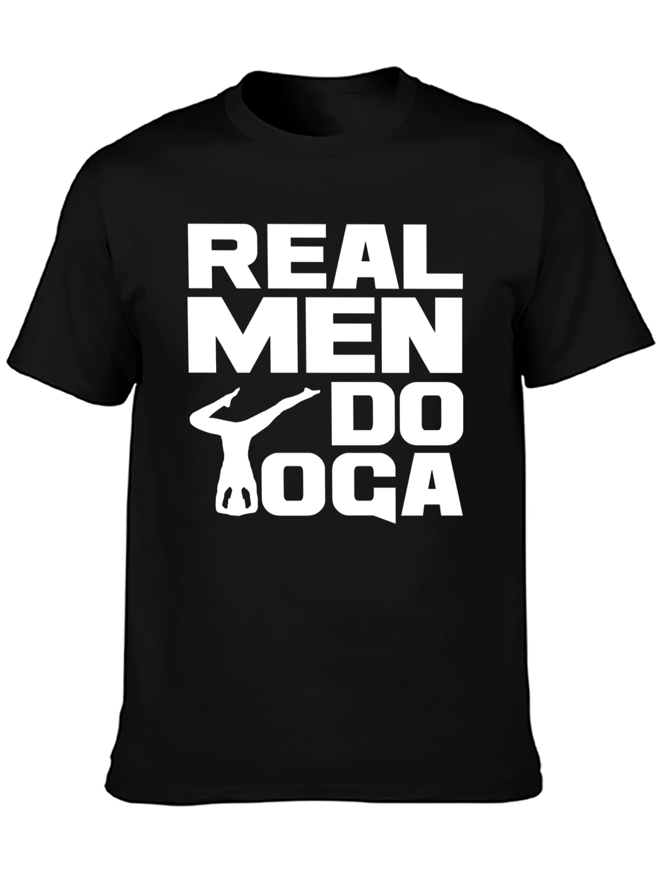 Real Men Do Yoga T-Shirt - Black