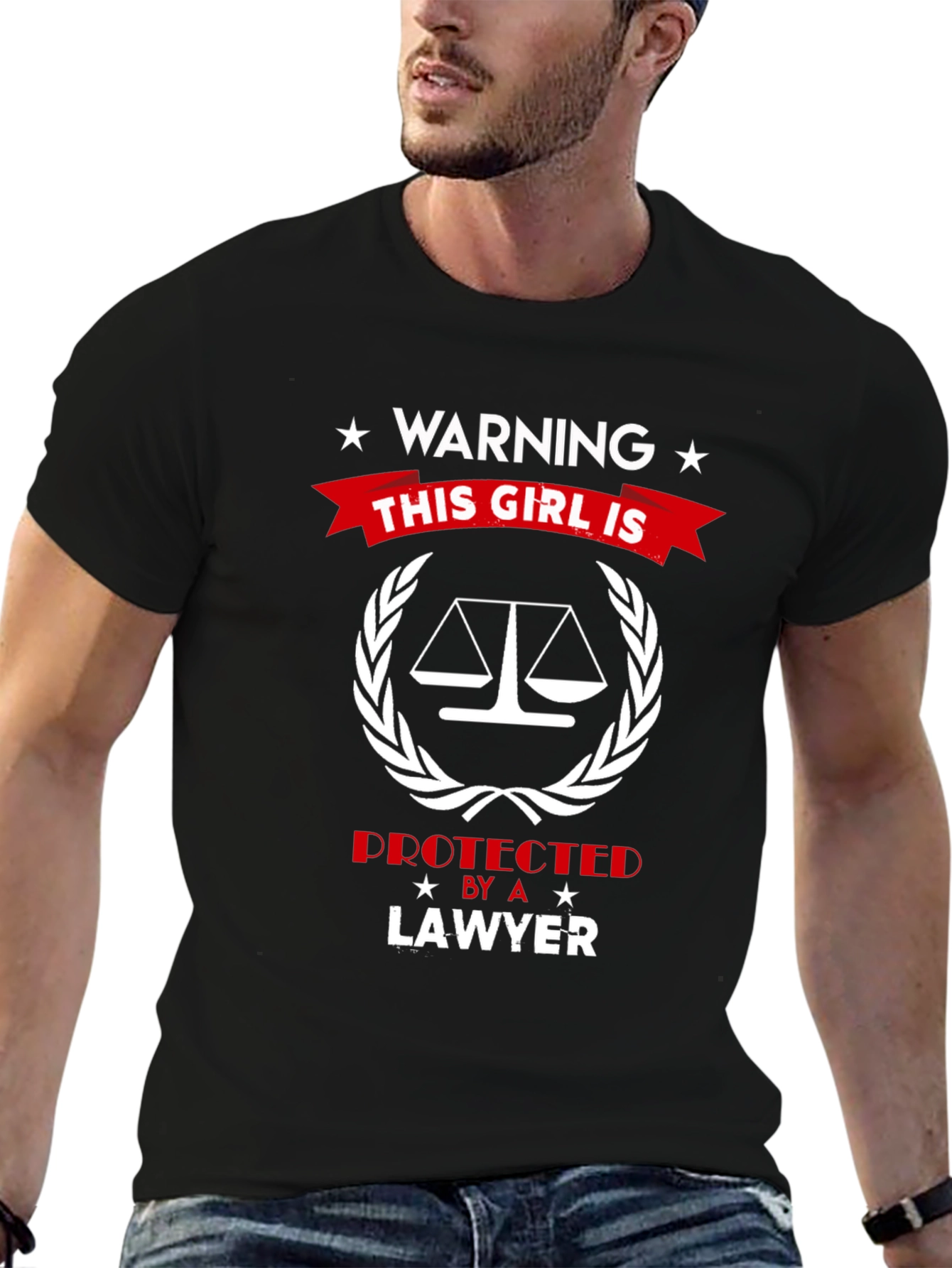 Warning: This Girl is Protected by a Lawyer T-Shirt